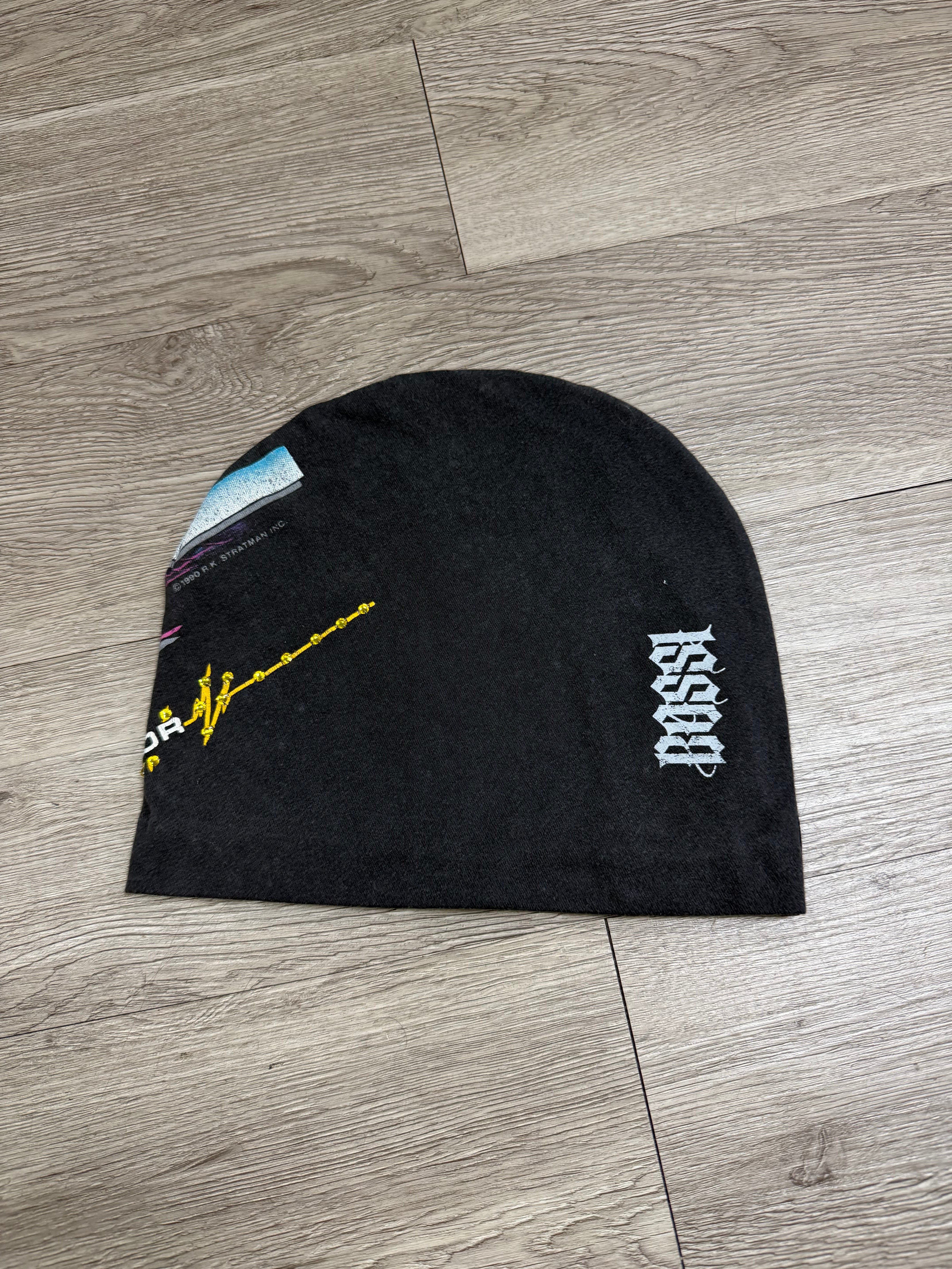 Bossi Black Harley Davidson In Full Color Rhinestone Beanie