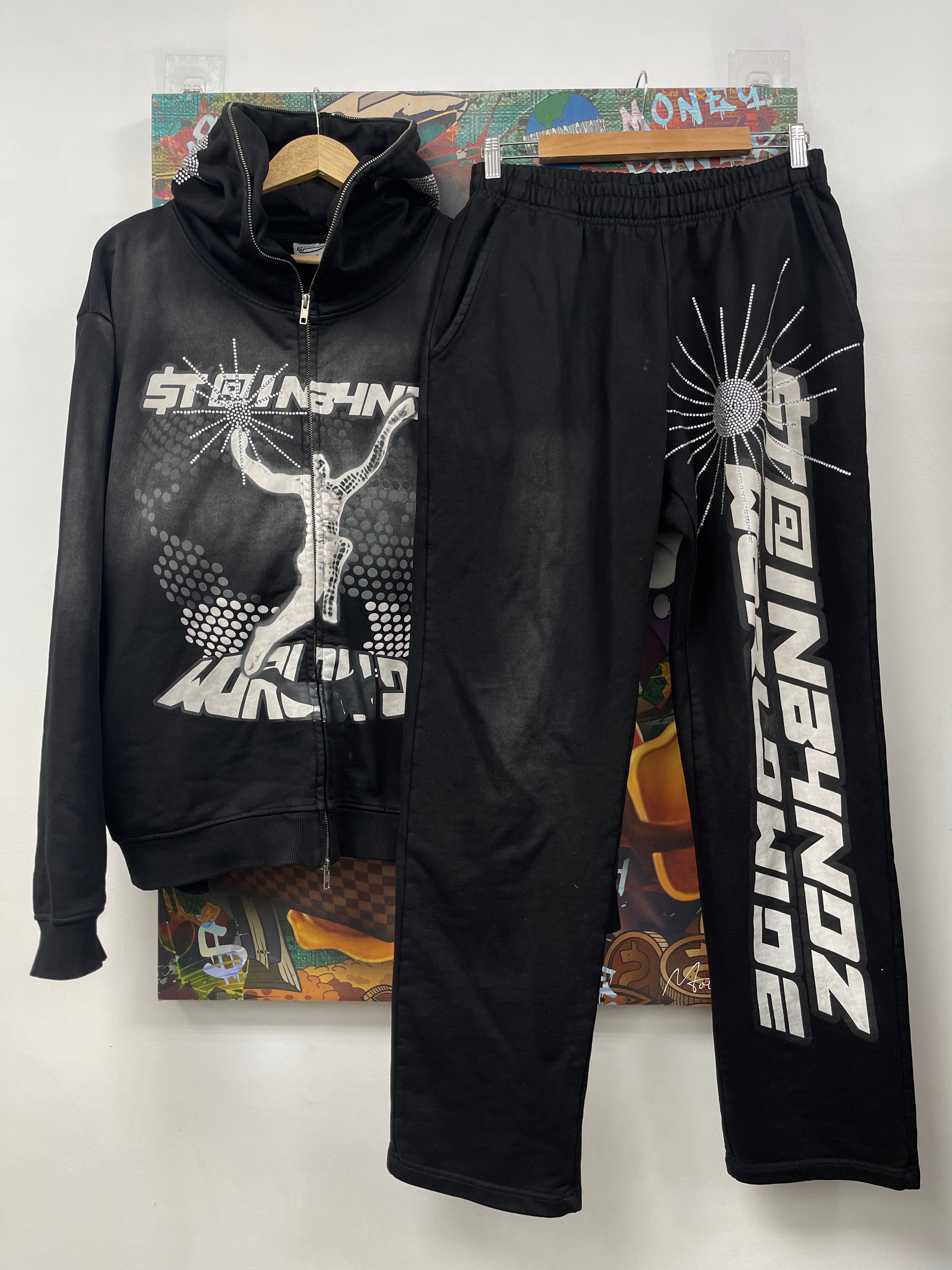 SB Studios Black Zip Sweatsuit