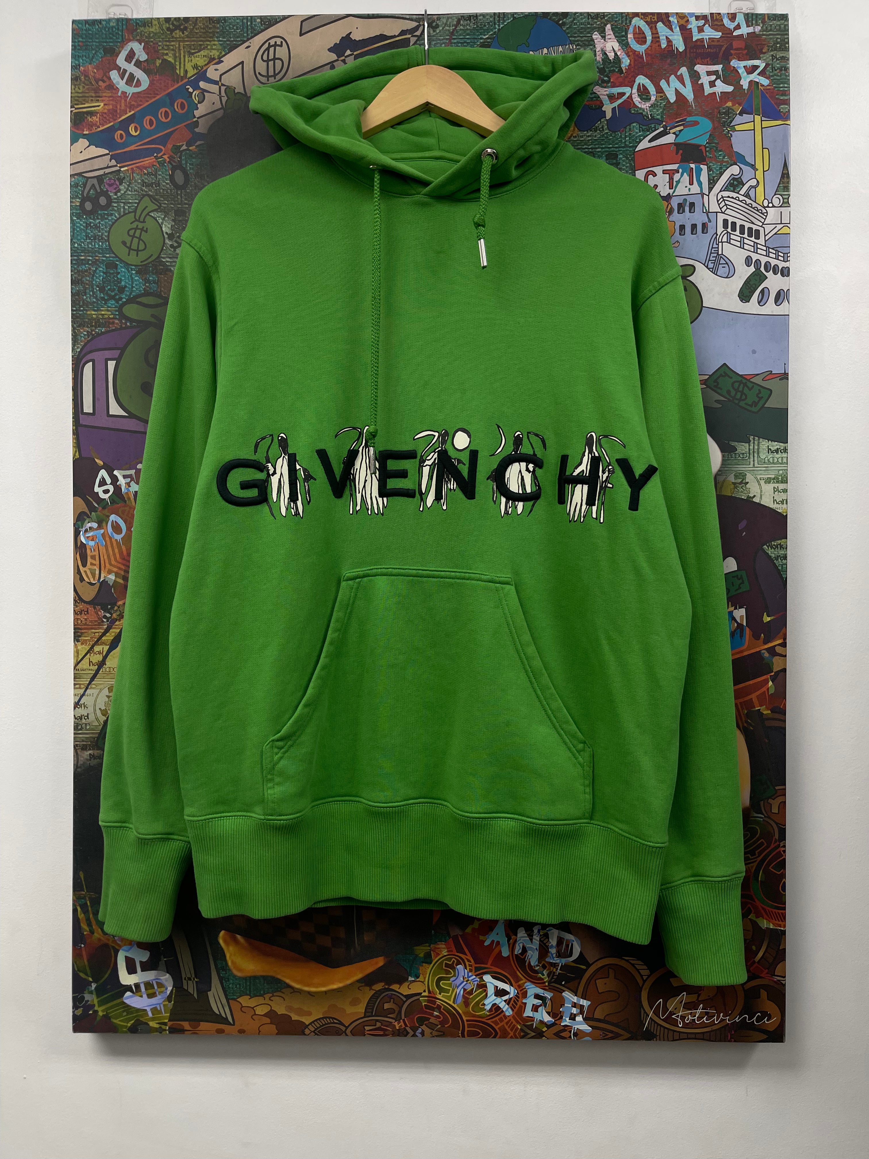 Givenchy Green Reaper LoGo Hoodie
