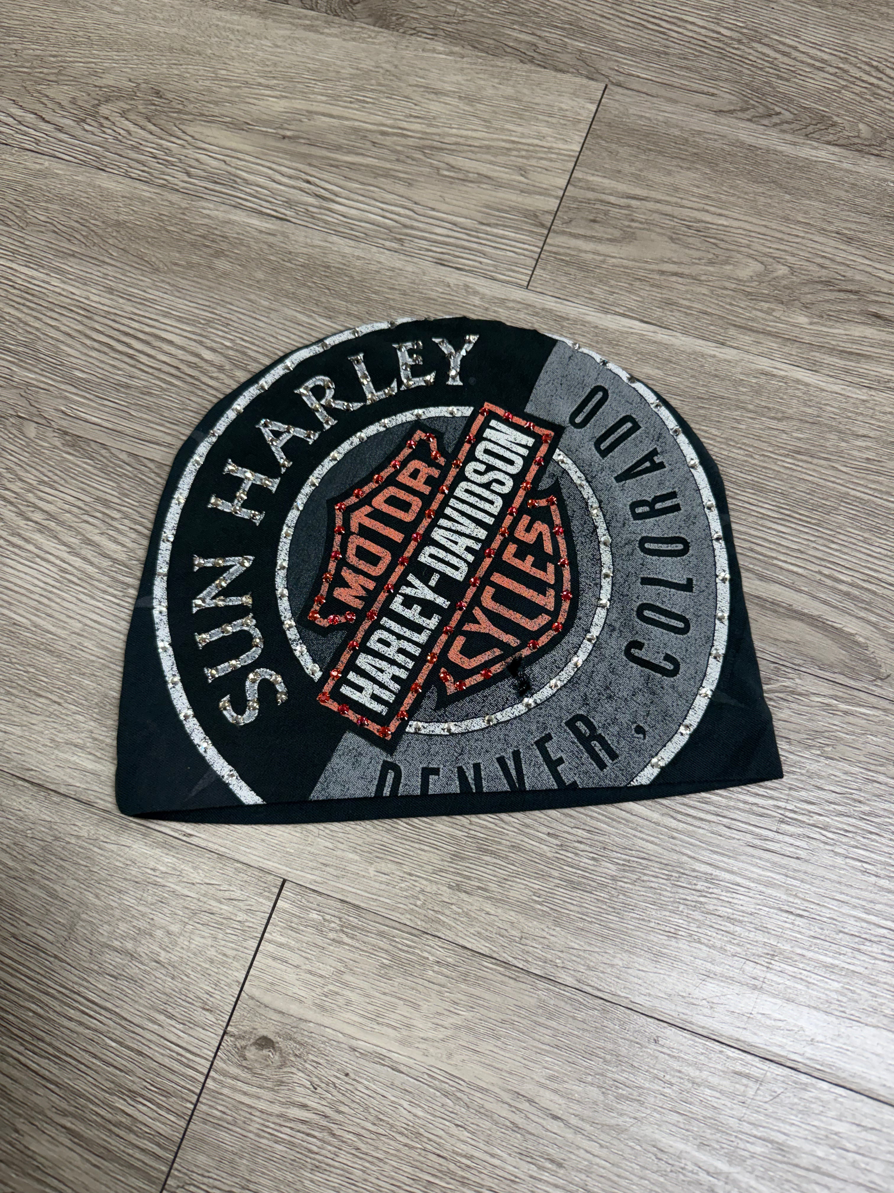 Bossi Harley Davidson Motorcycles Rhinestone Beanie