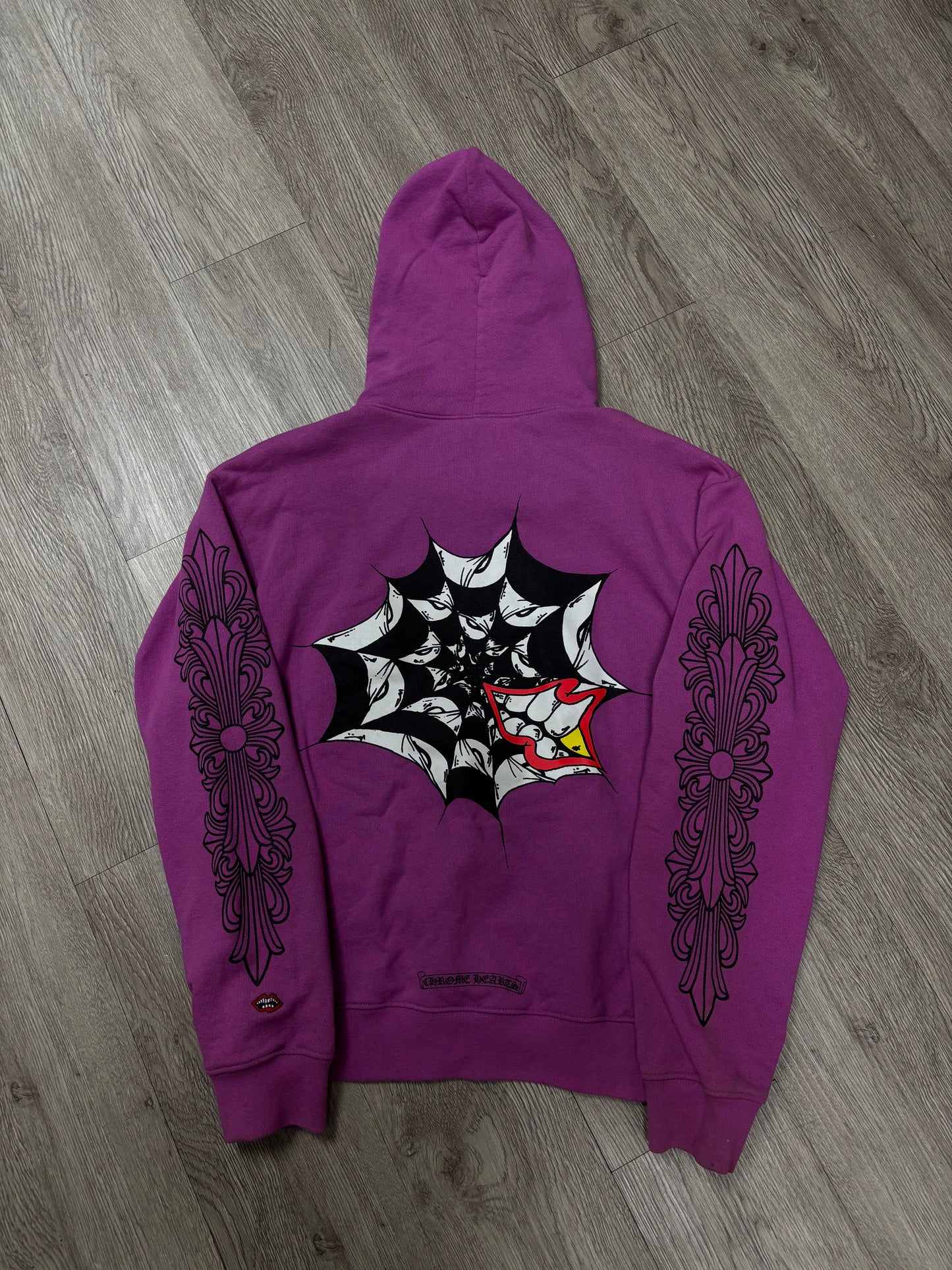 Chrome Hearts Matty Boy Purple Web Hoodie