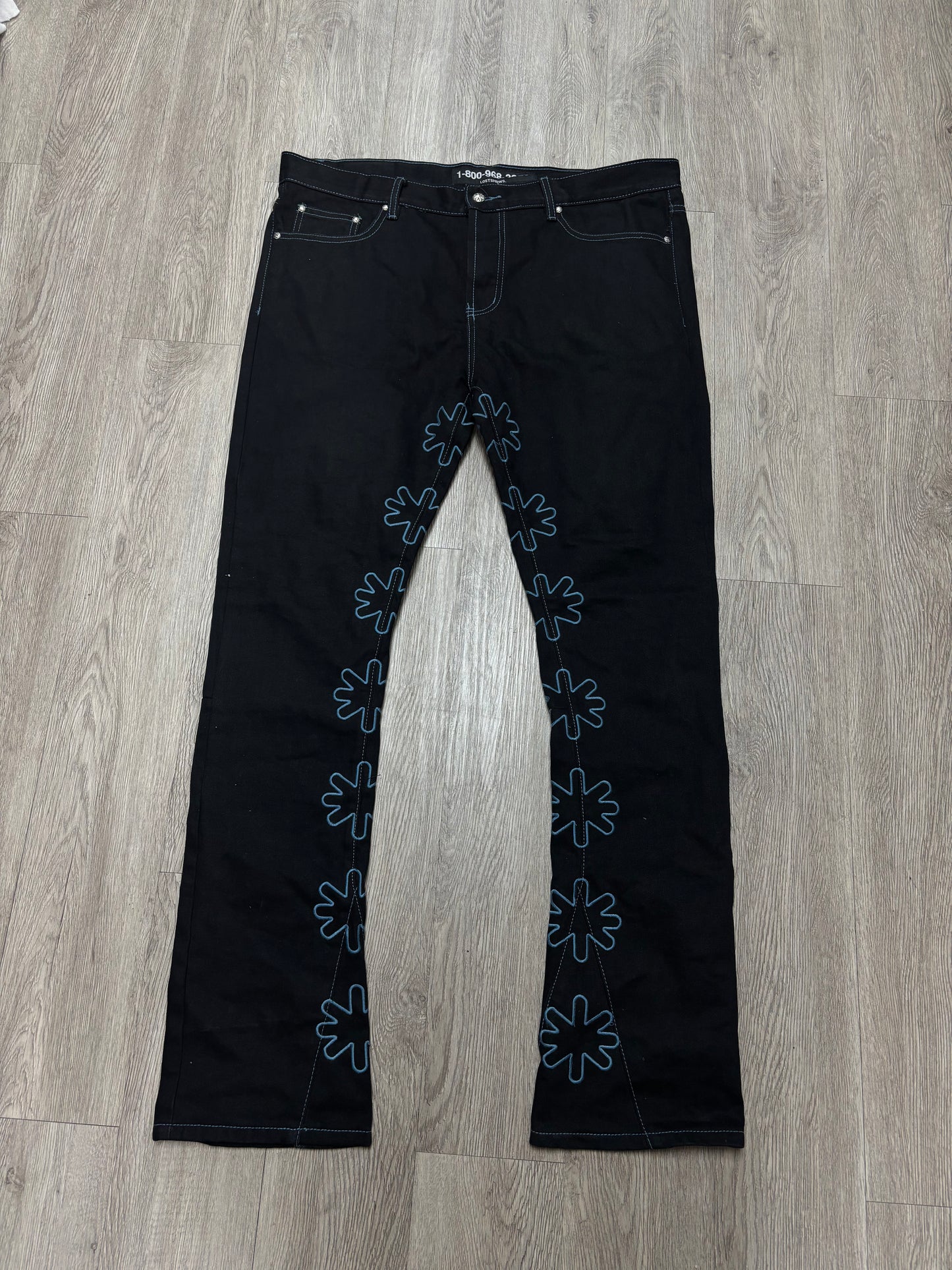 LostSHDWS Black Blue Outline Jeans