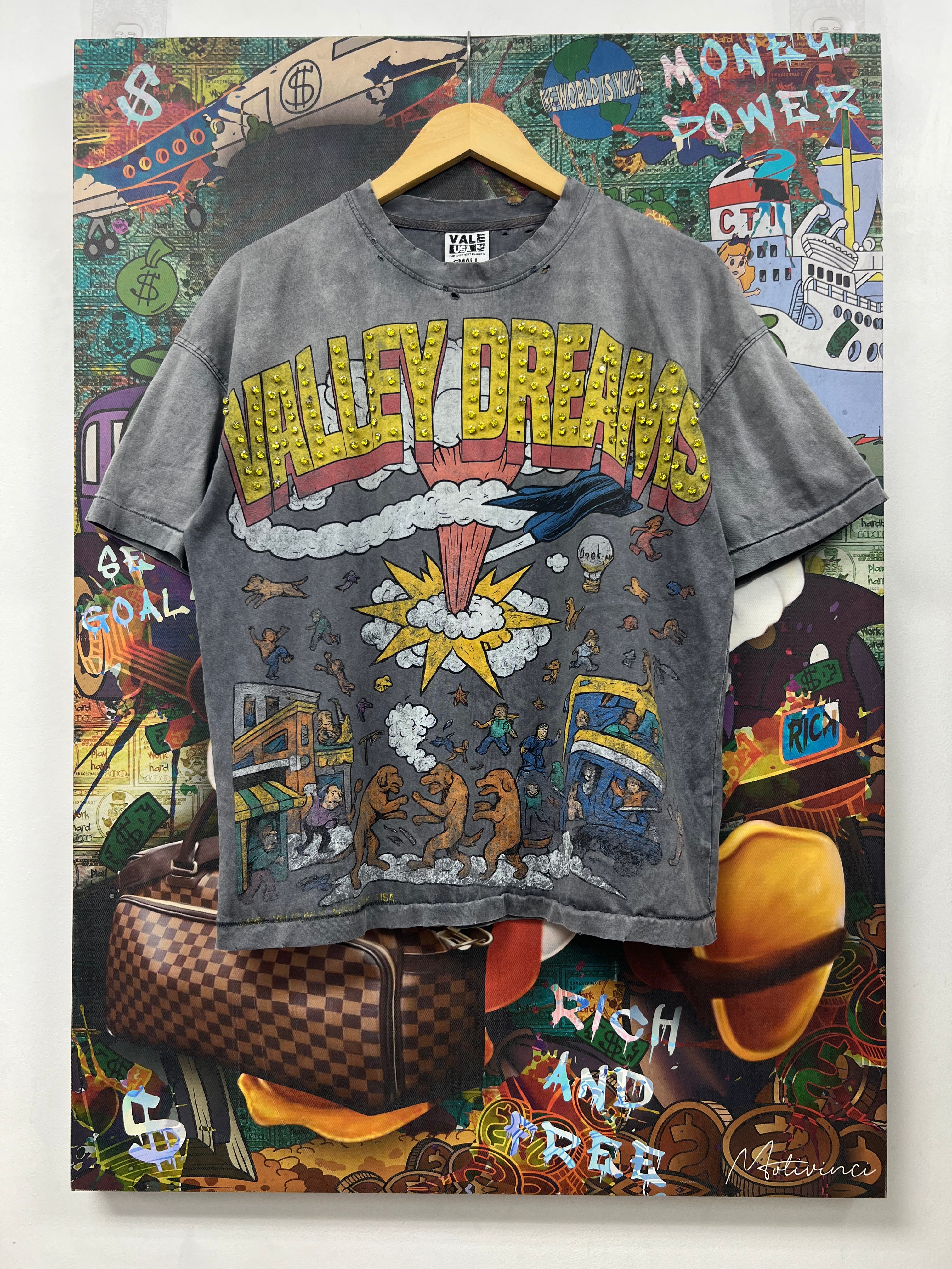 Vale Faded Chaos Bling Tee