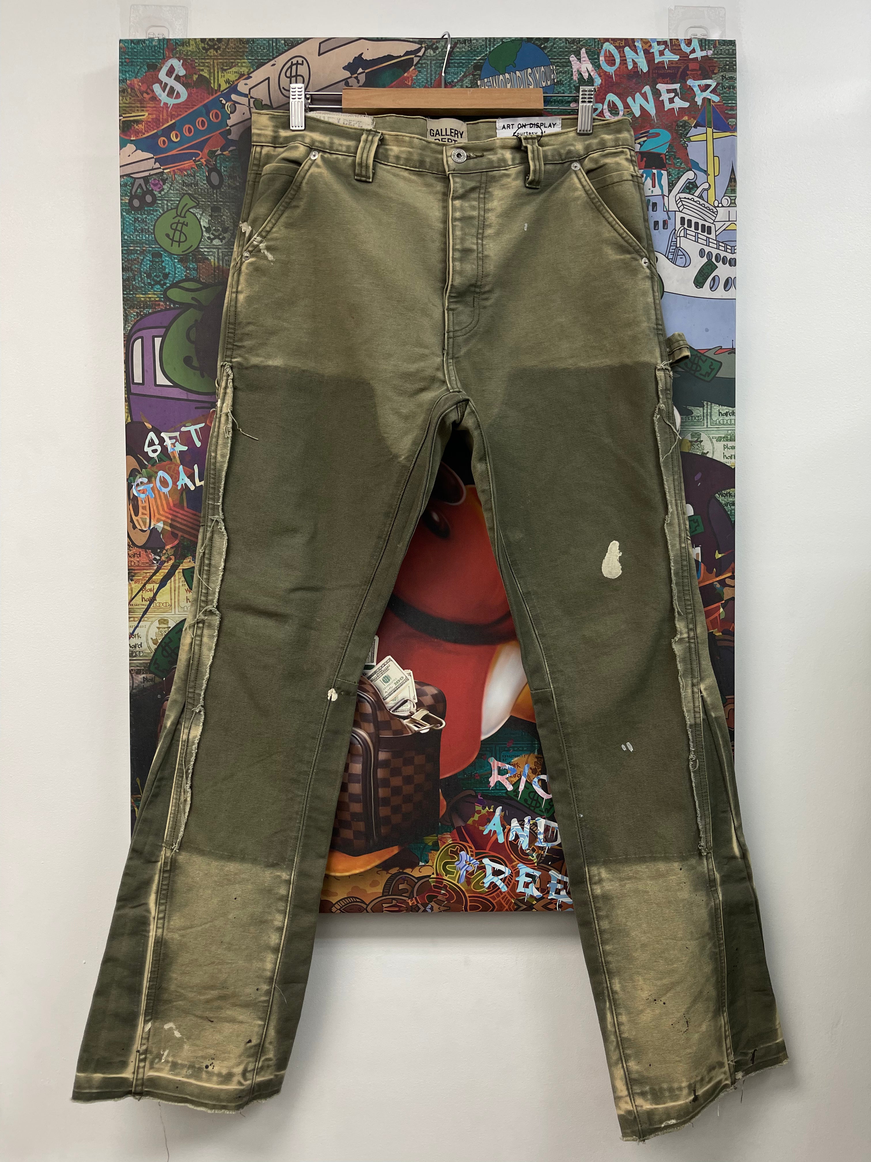 Gallery Dept Flare Olive Pants
