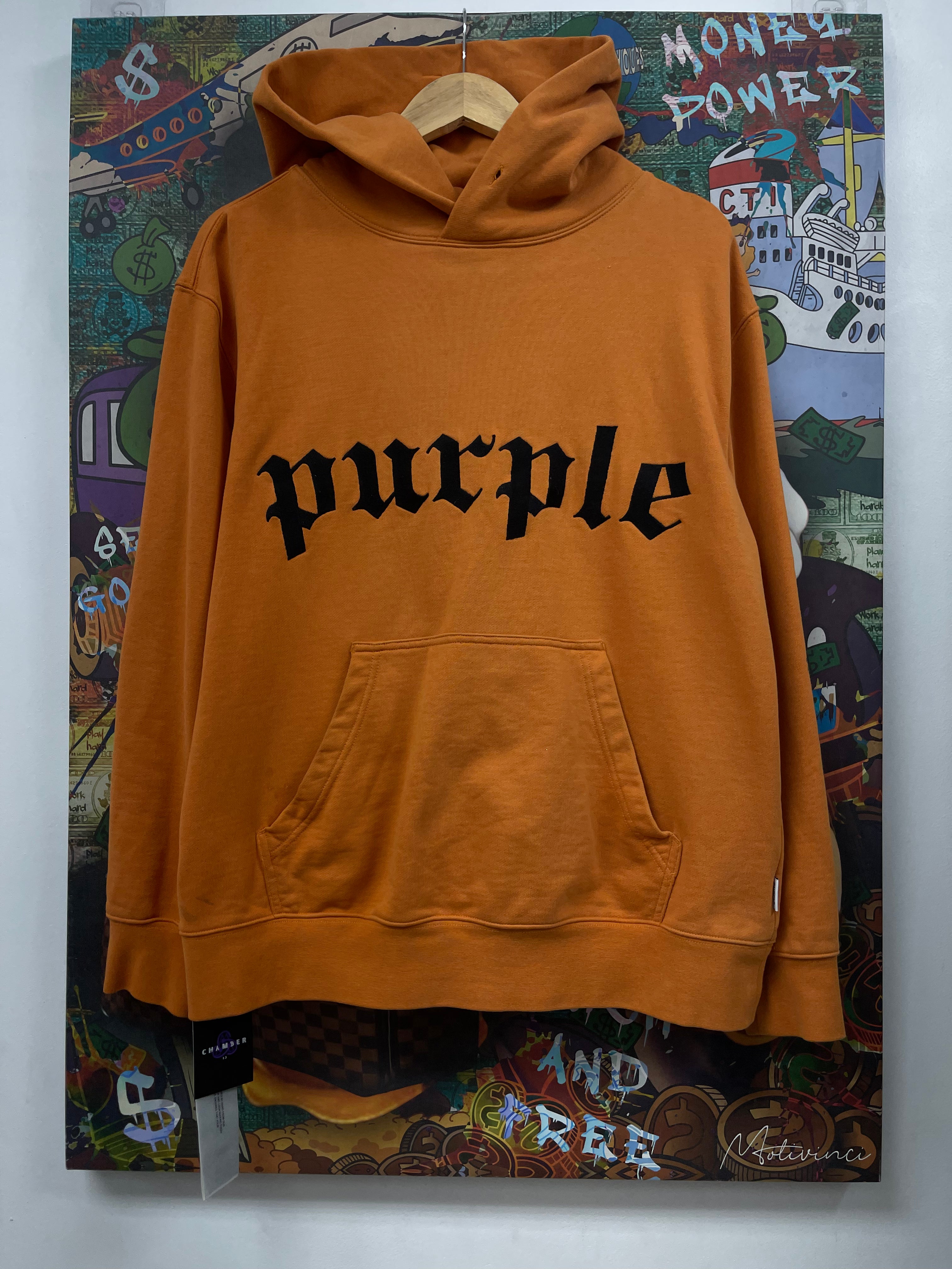 Purple Brand Orange Black Old English Hoodie