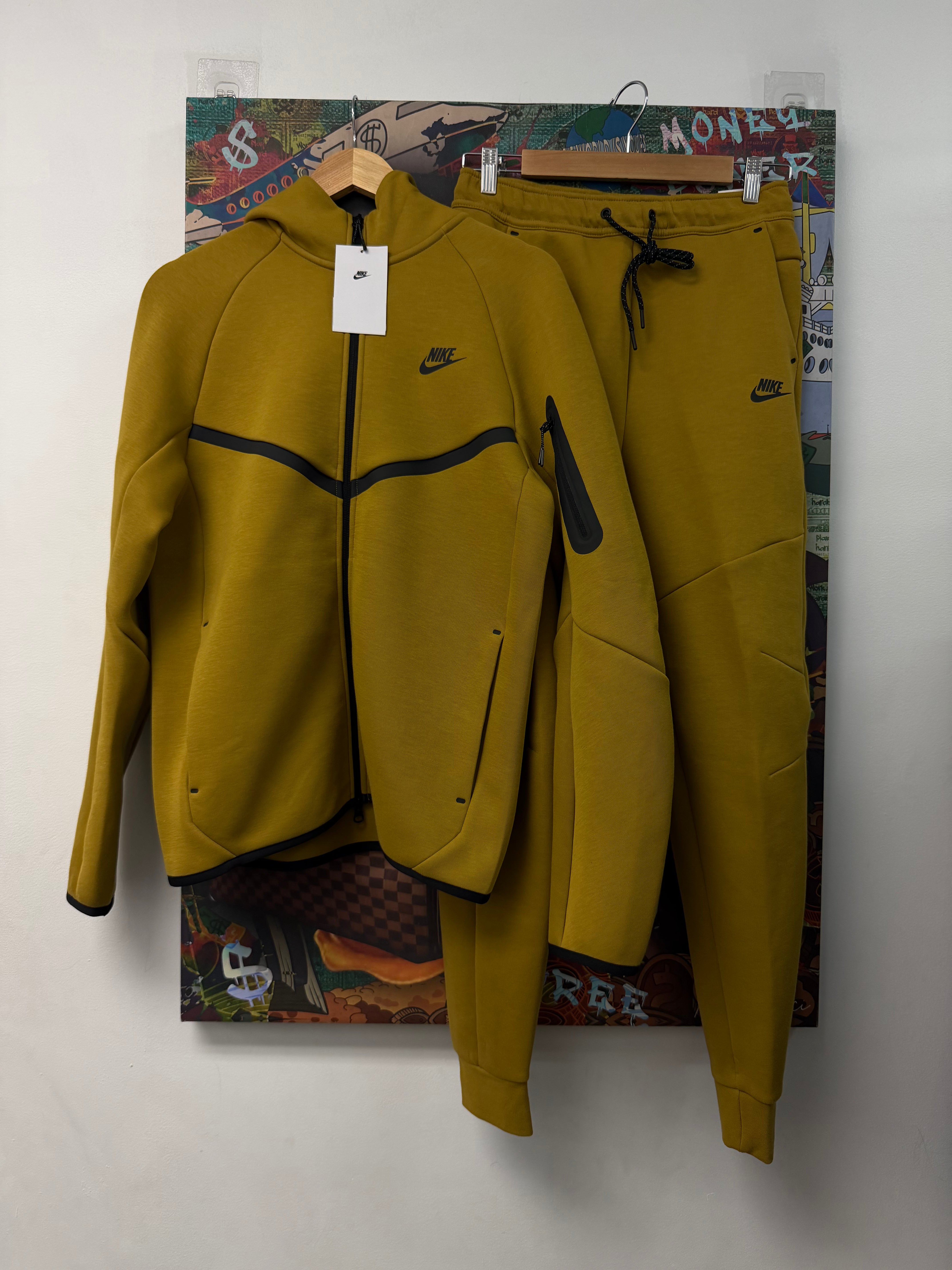 Nike Deep Yellow Tech Sweatsuit
