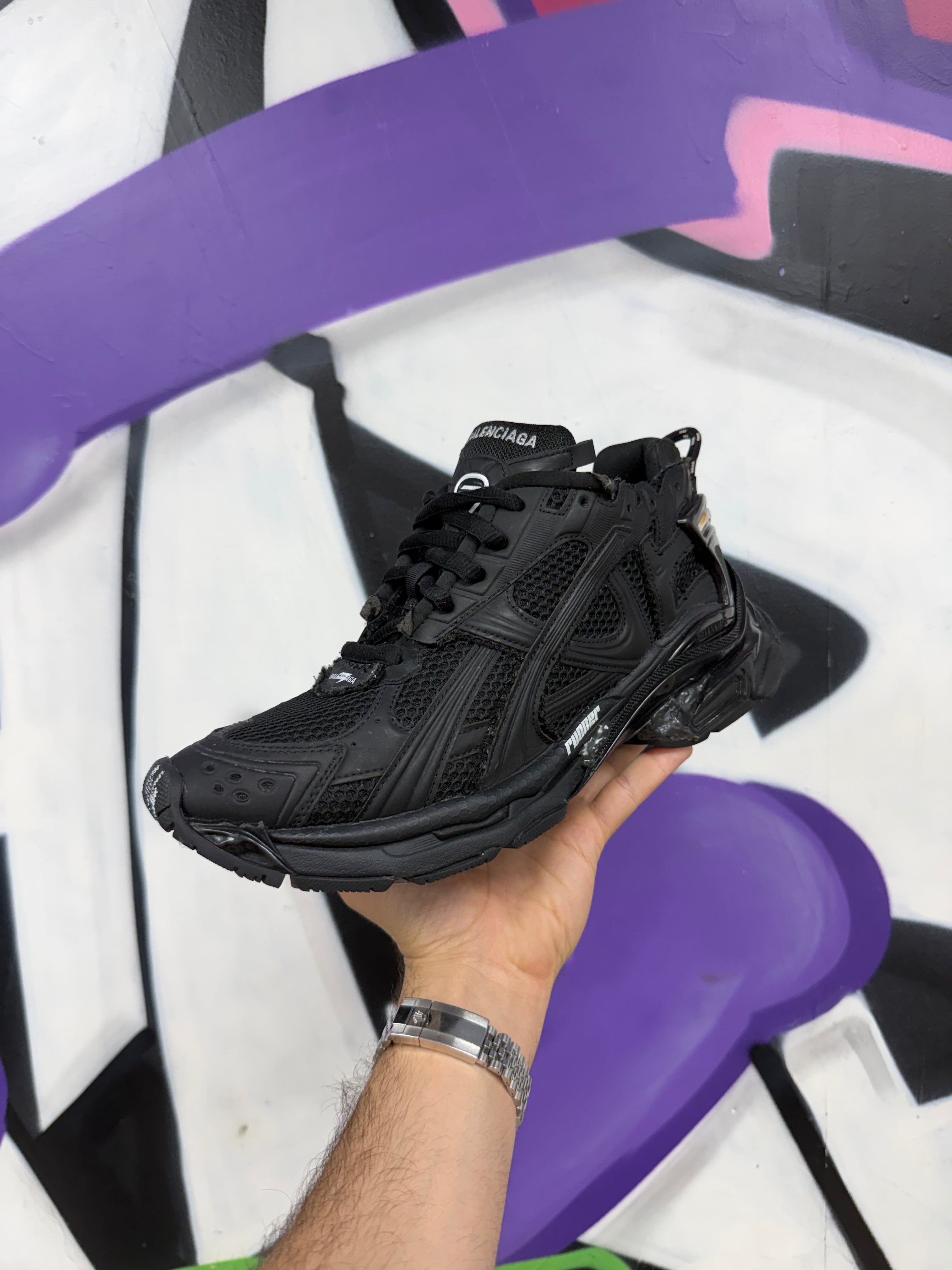 Balenciaga Triple Black Runner Sneakers