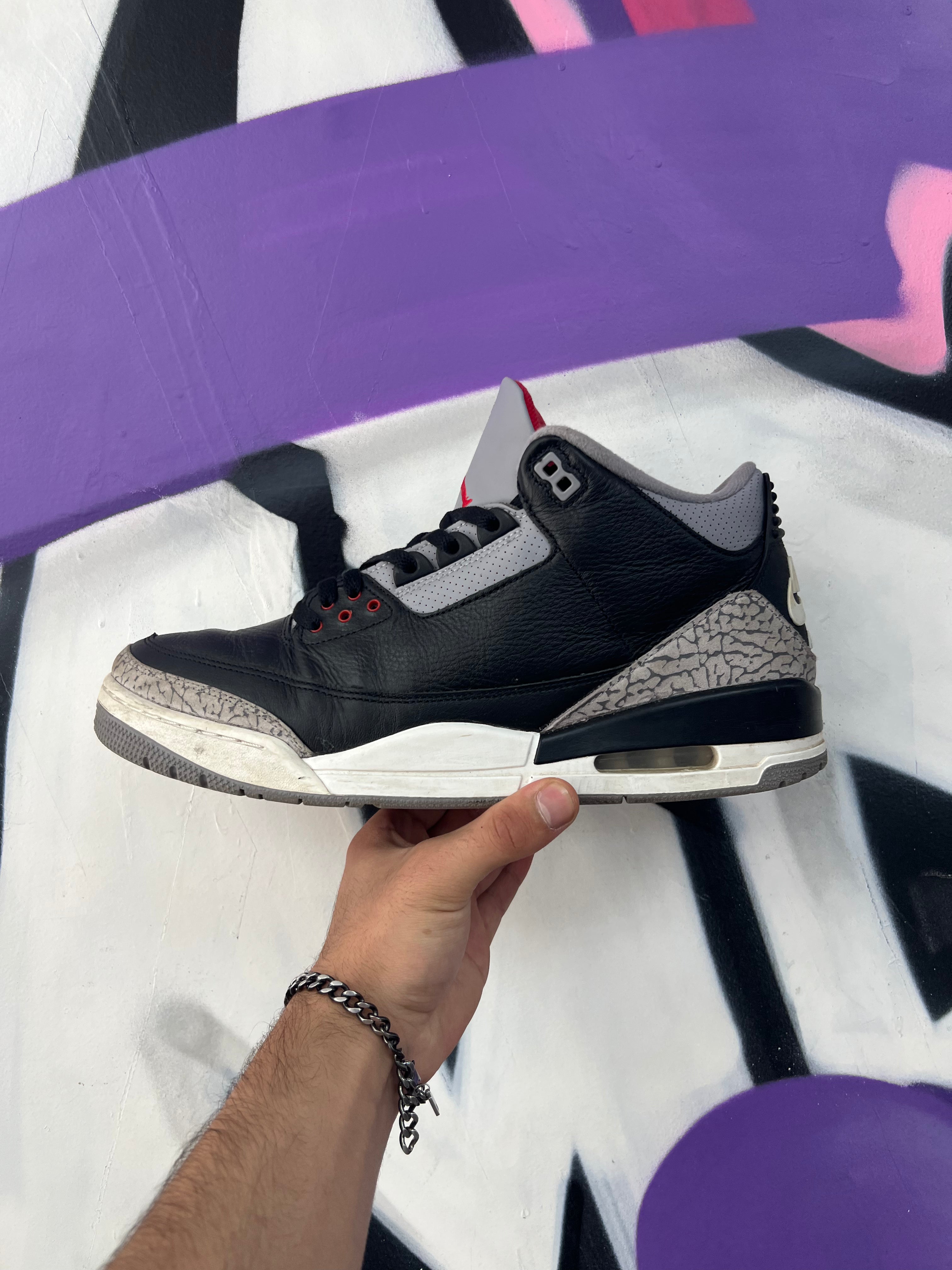 Jordan 3 Black Cement Sneakers