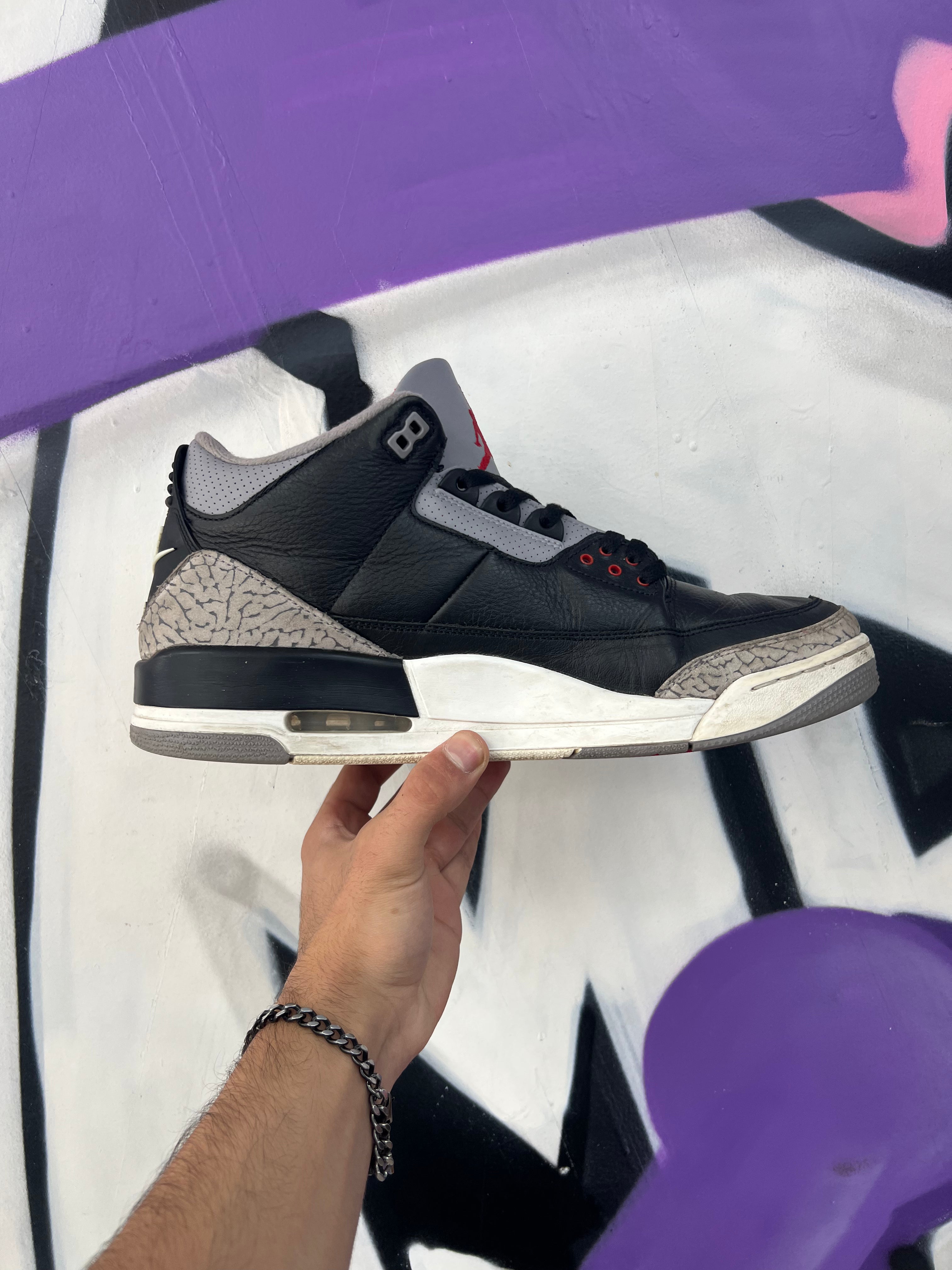 Jordan 3 Black Cement Sneakers
