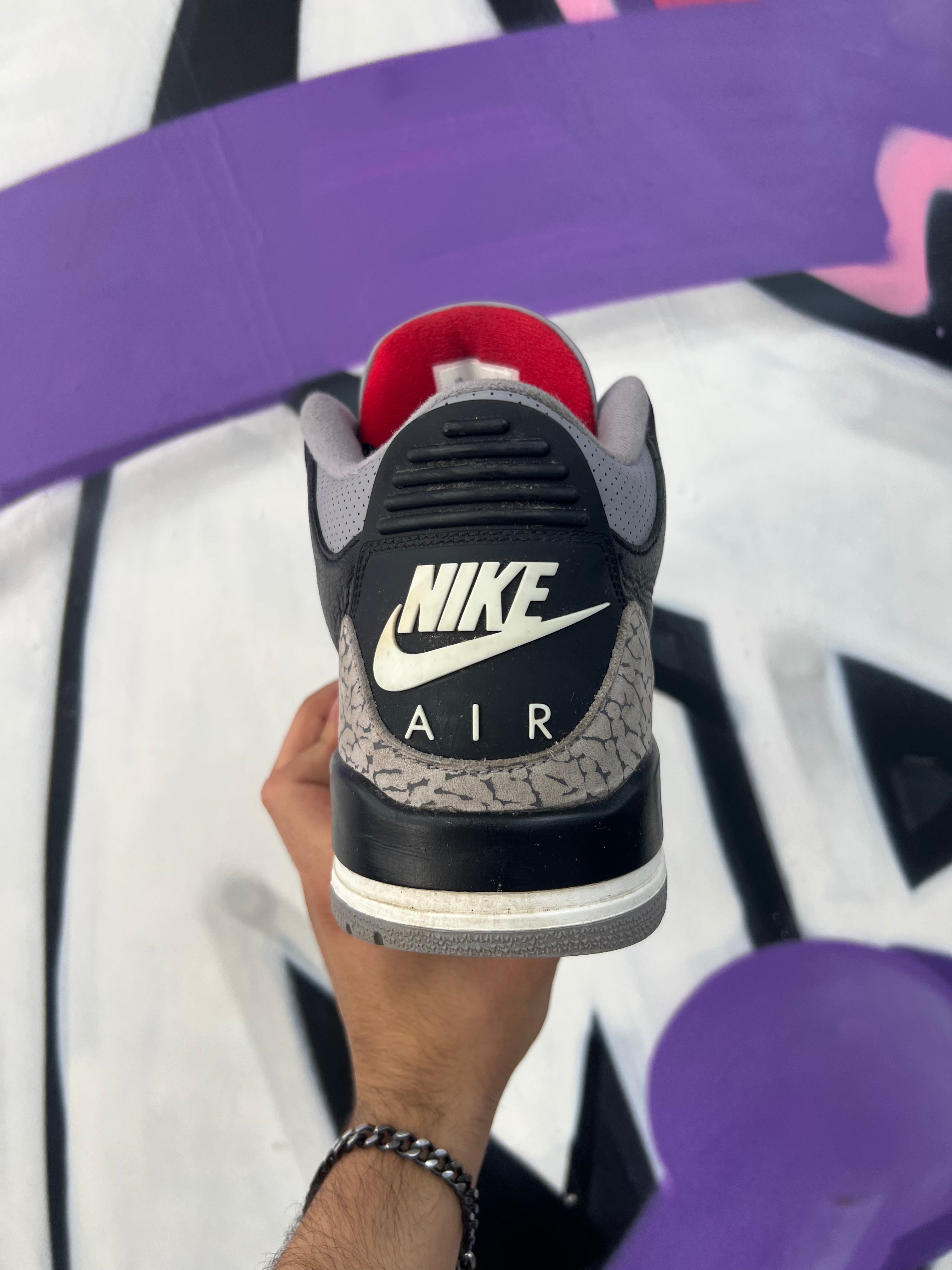 Jordan 3 Black Cement Sneakers