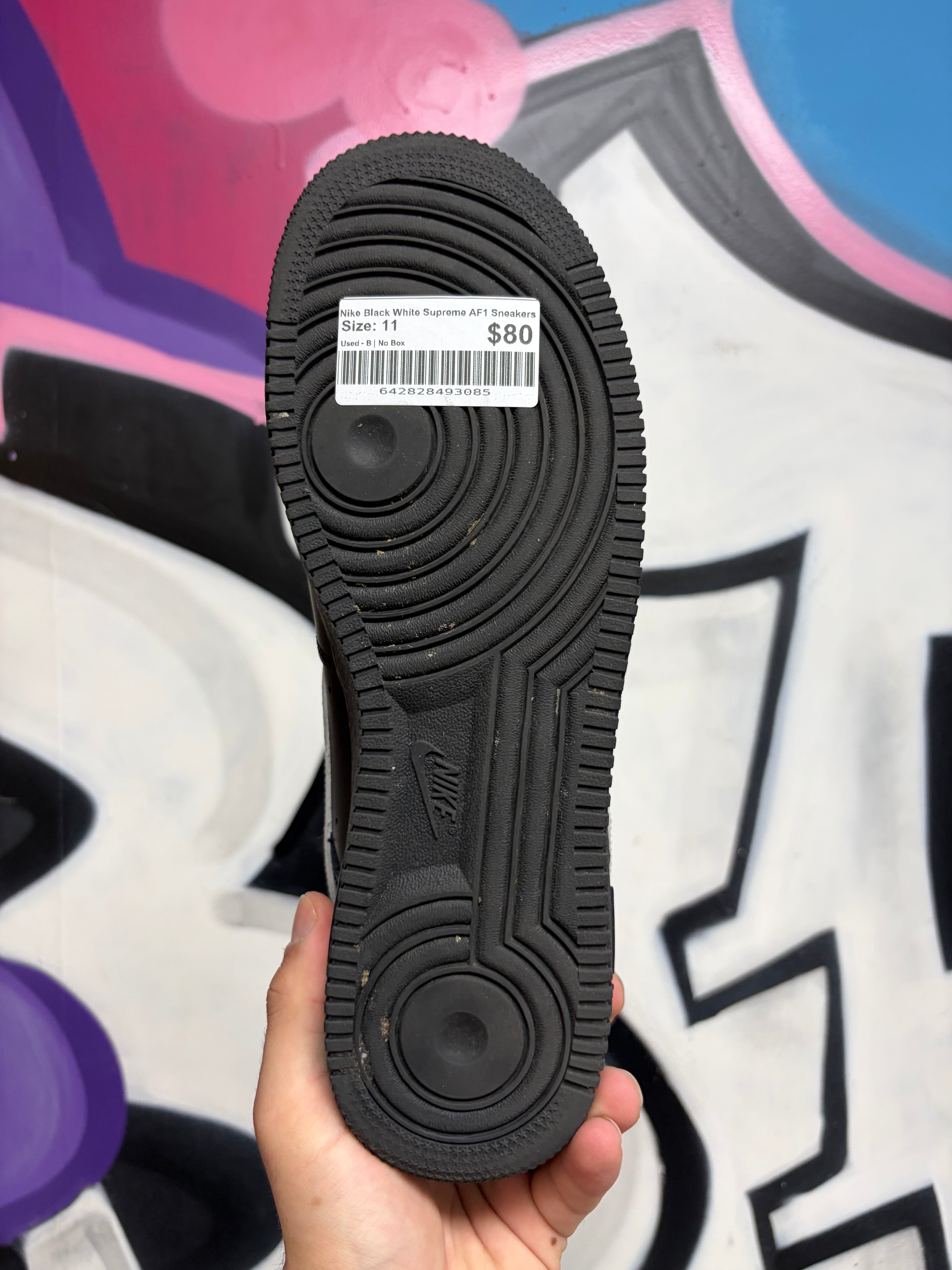 Nike Black White AF1 Sneakers