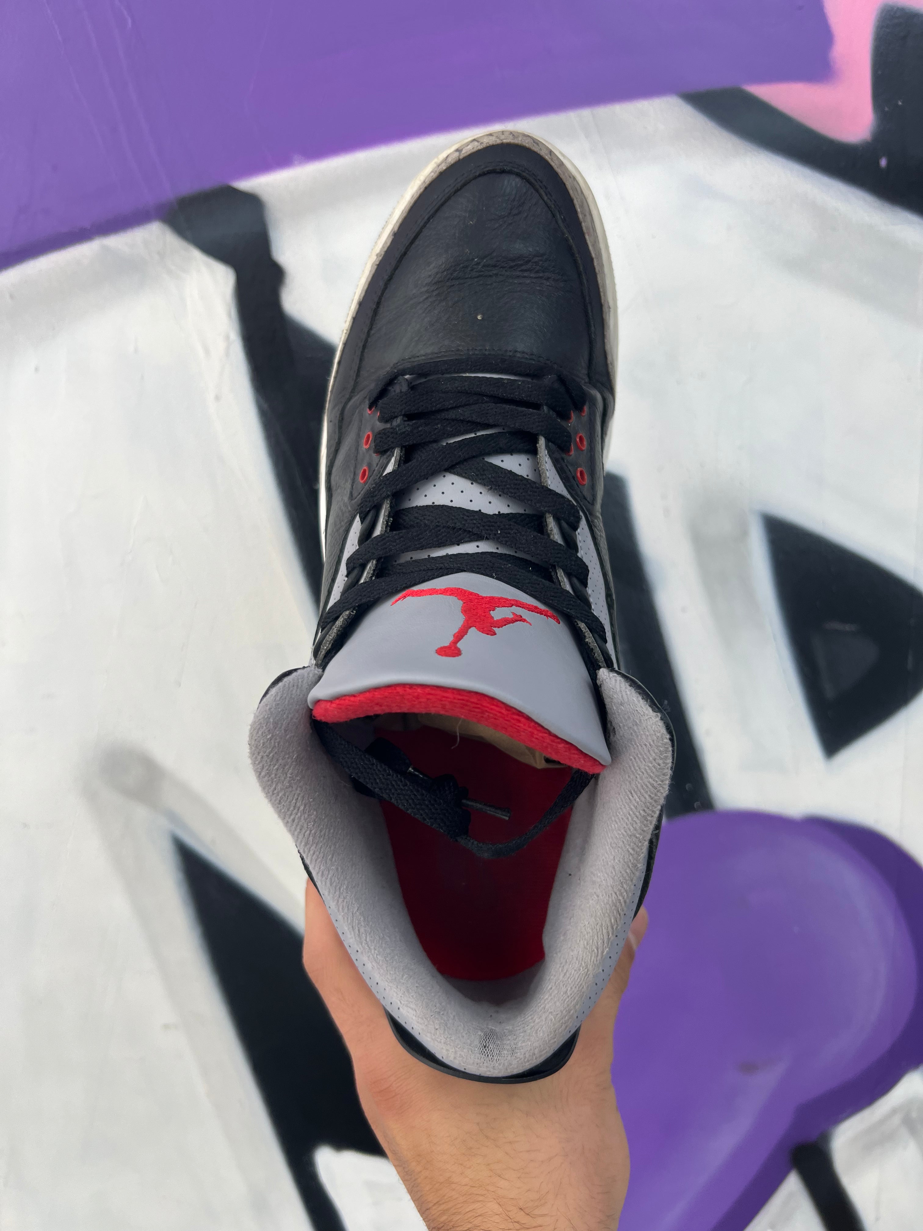 Jordan 3 Black Cement Sneakers