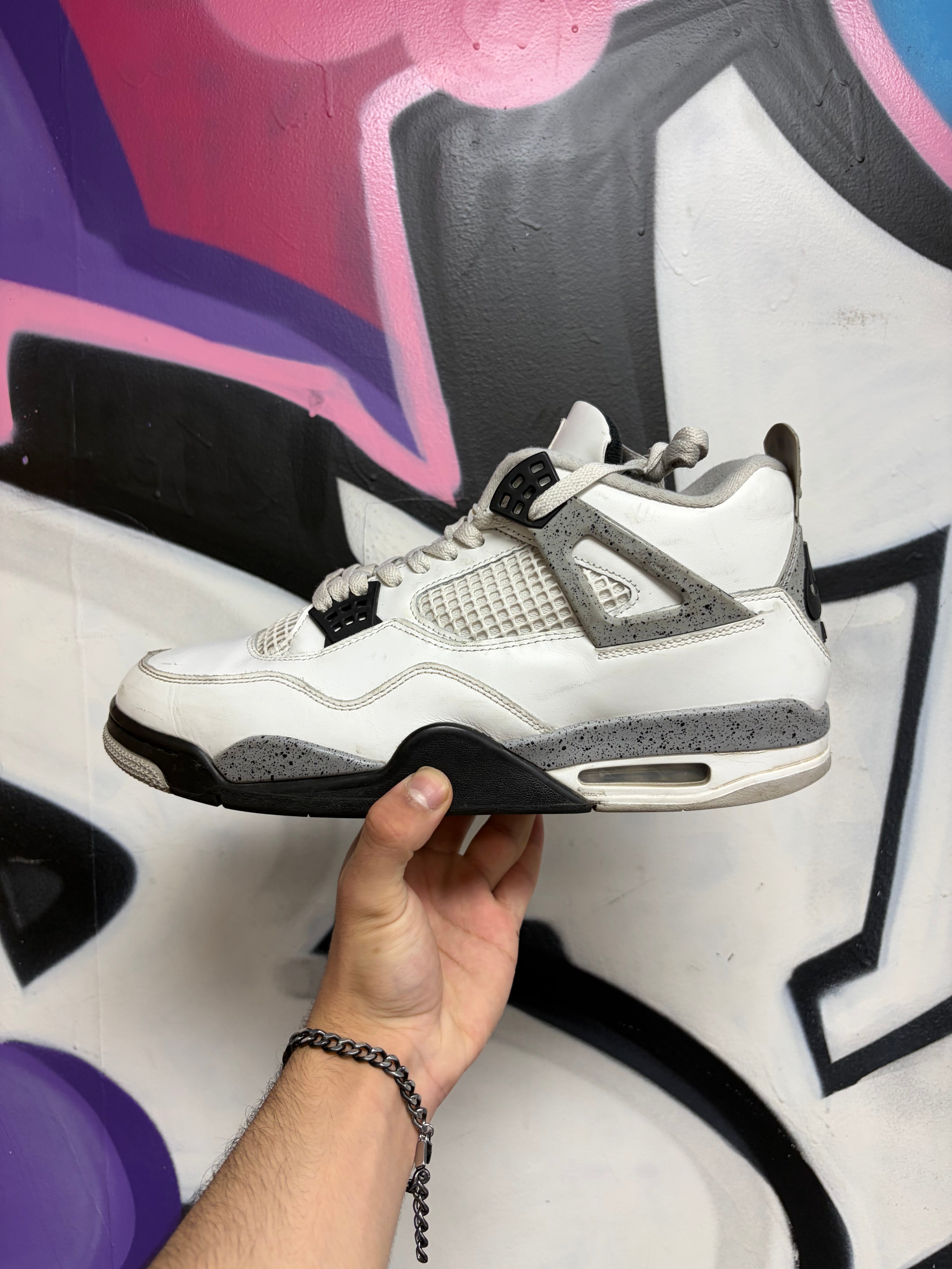 Jordan 4 White Cement Sneakers