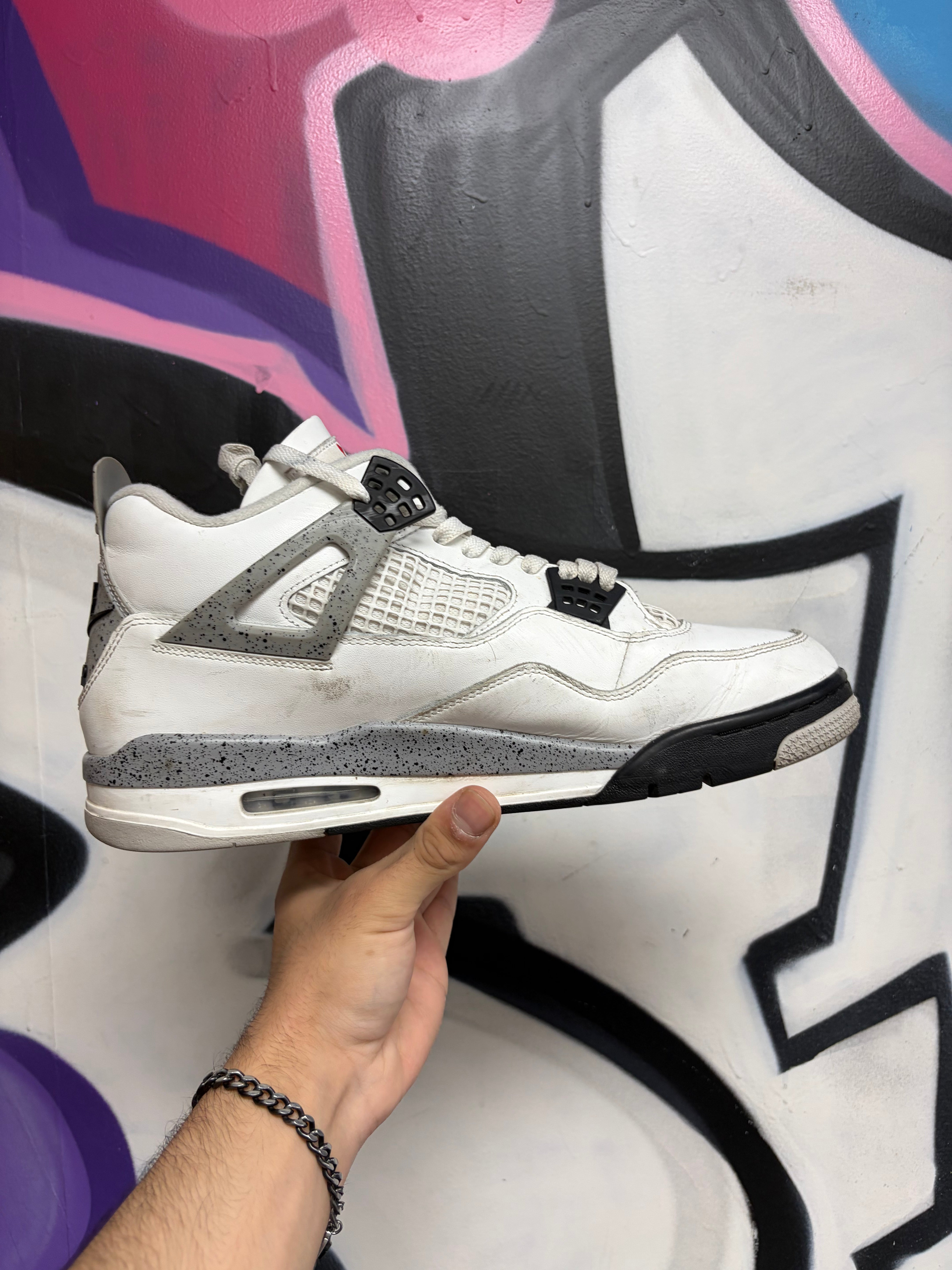 Jordan 4 White Cement Sneakers