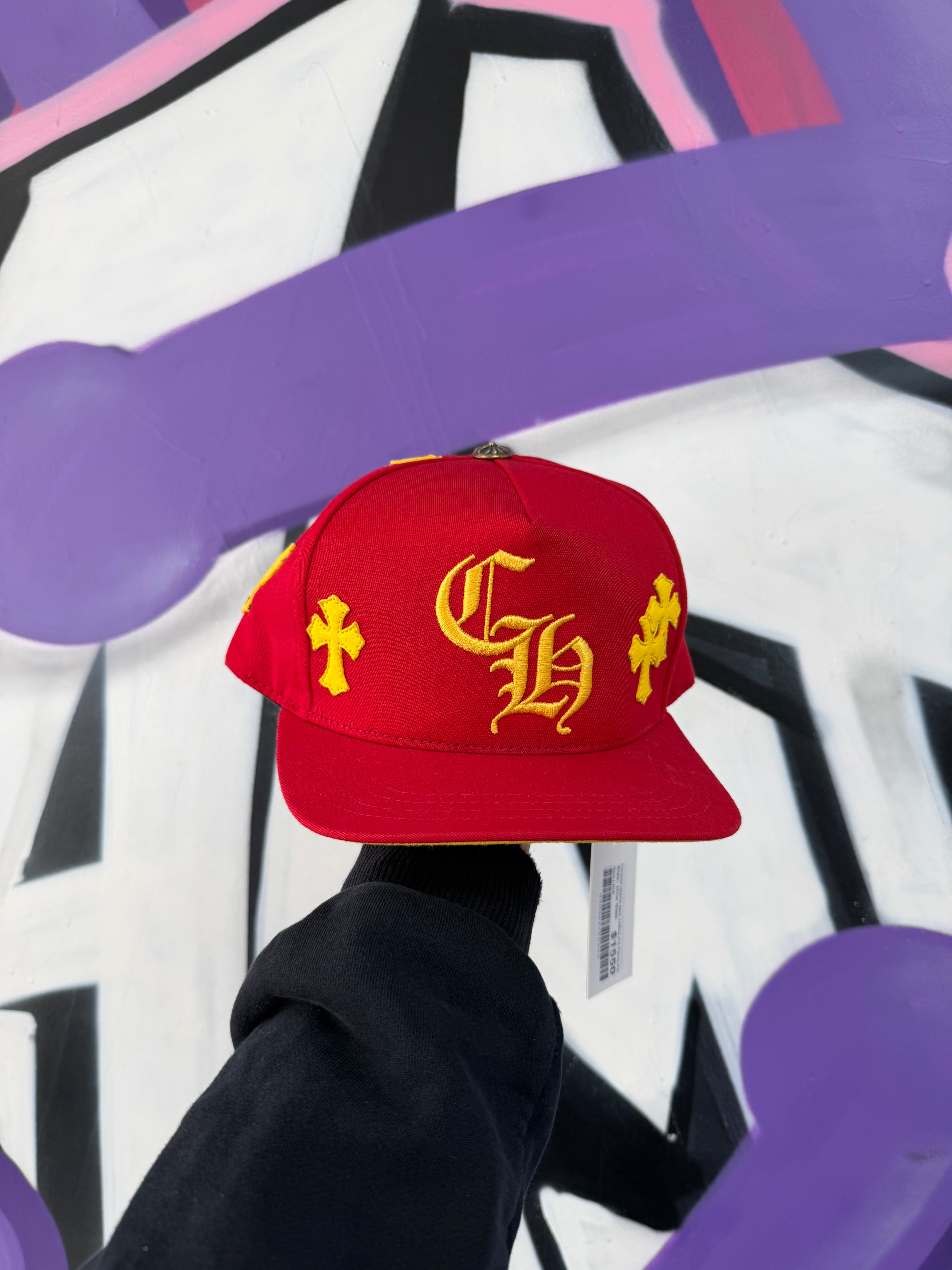 Chrome Hearts Red Yellow CH Patch Hat
