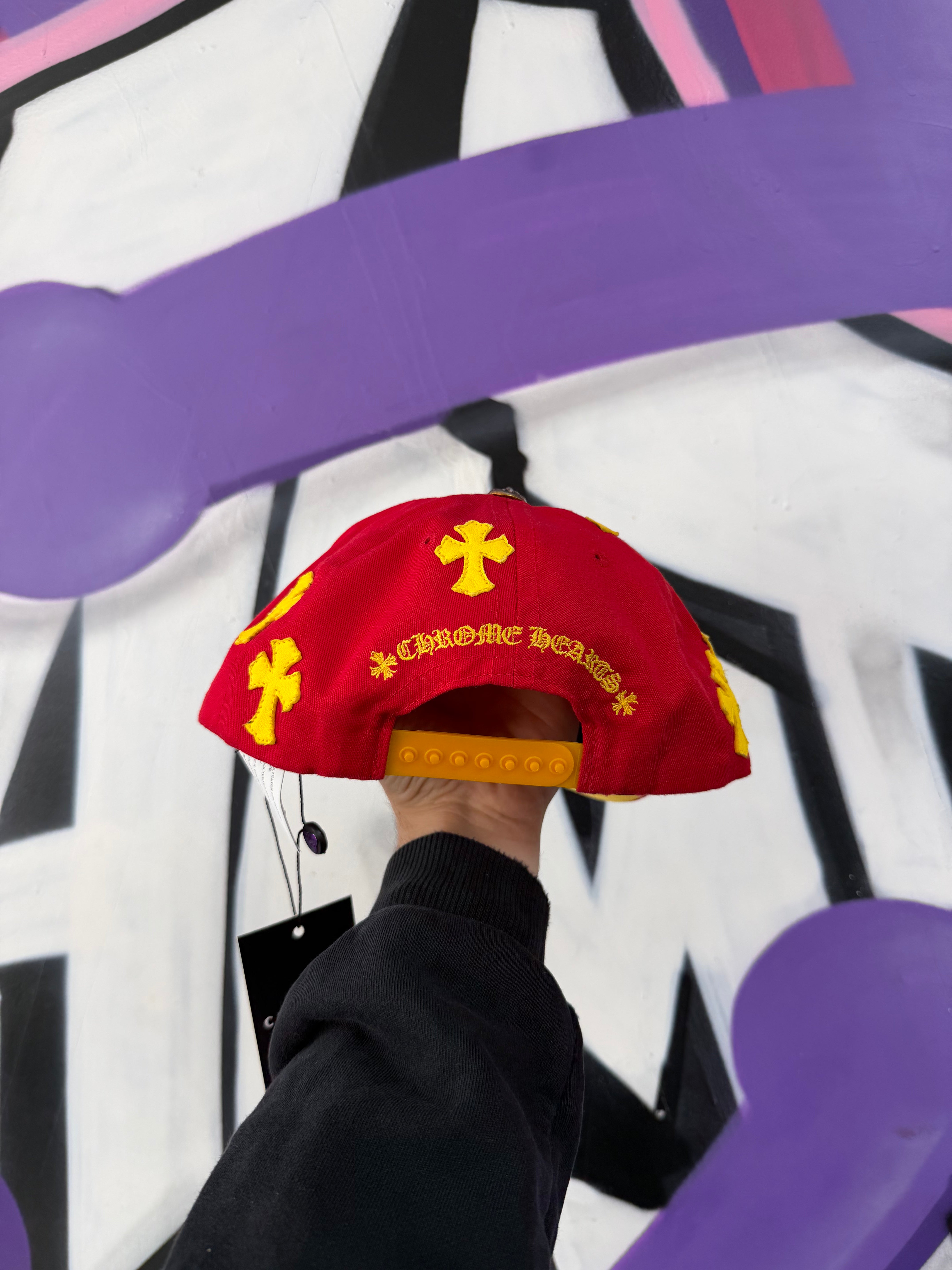 Chrome Hearts Red Yellow CH Patch Hat