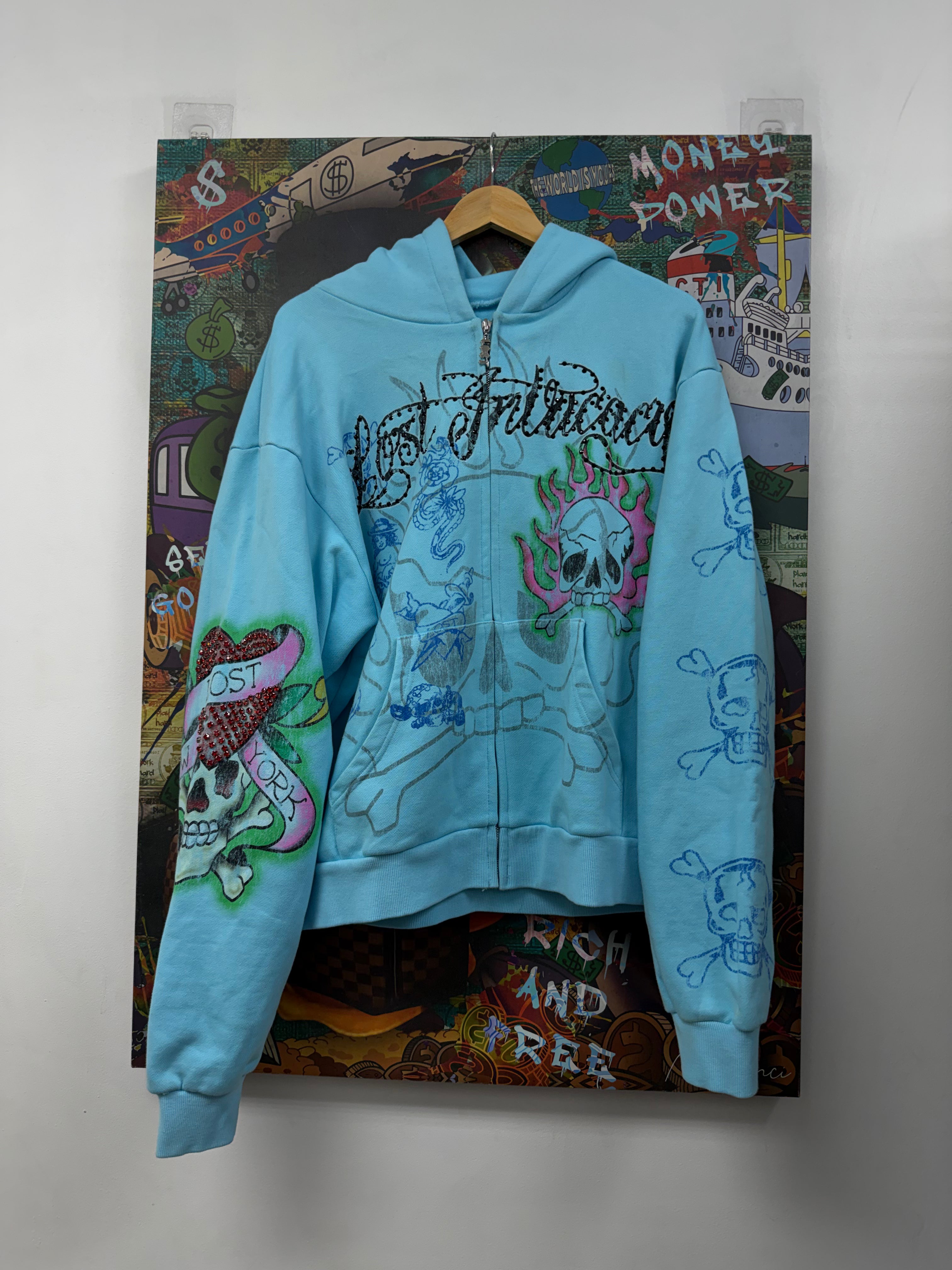Lost Intricacy Ink & Bones Zip Up