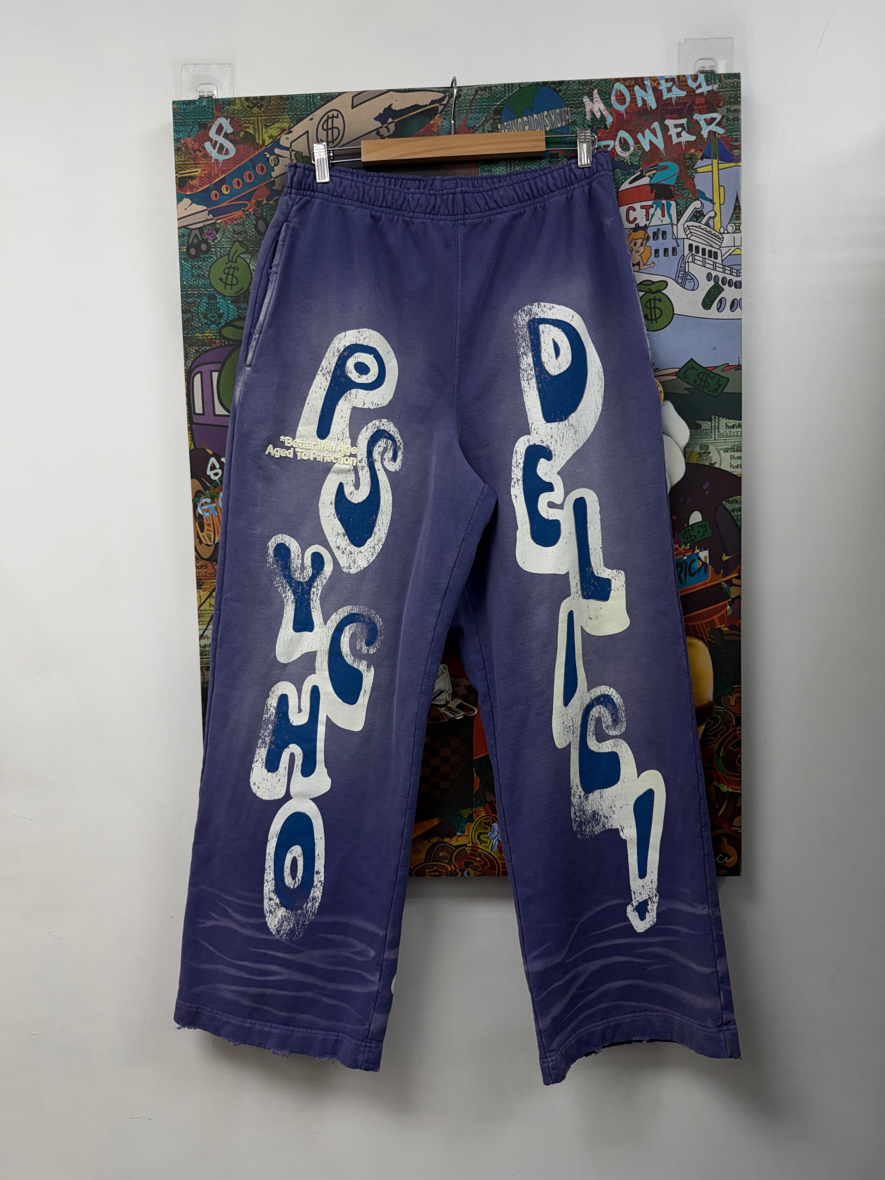 Better With Age Psycho Teal Blue Sweatpants