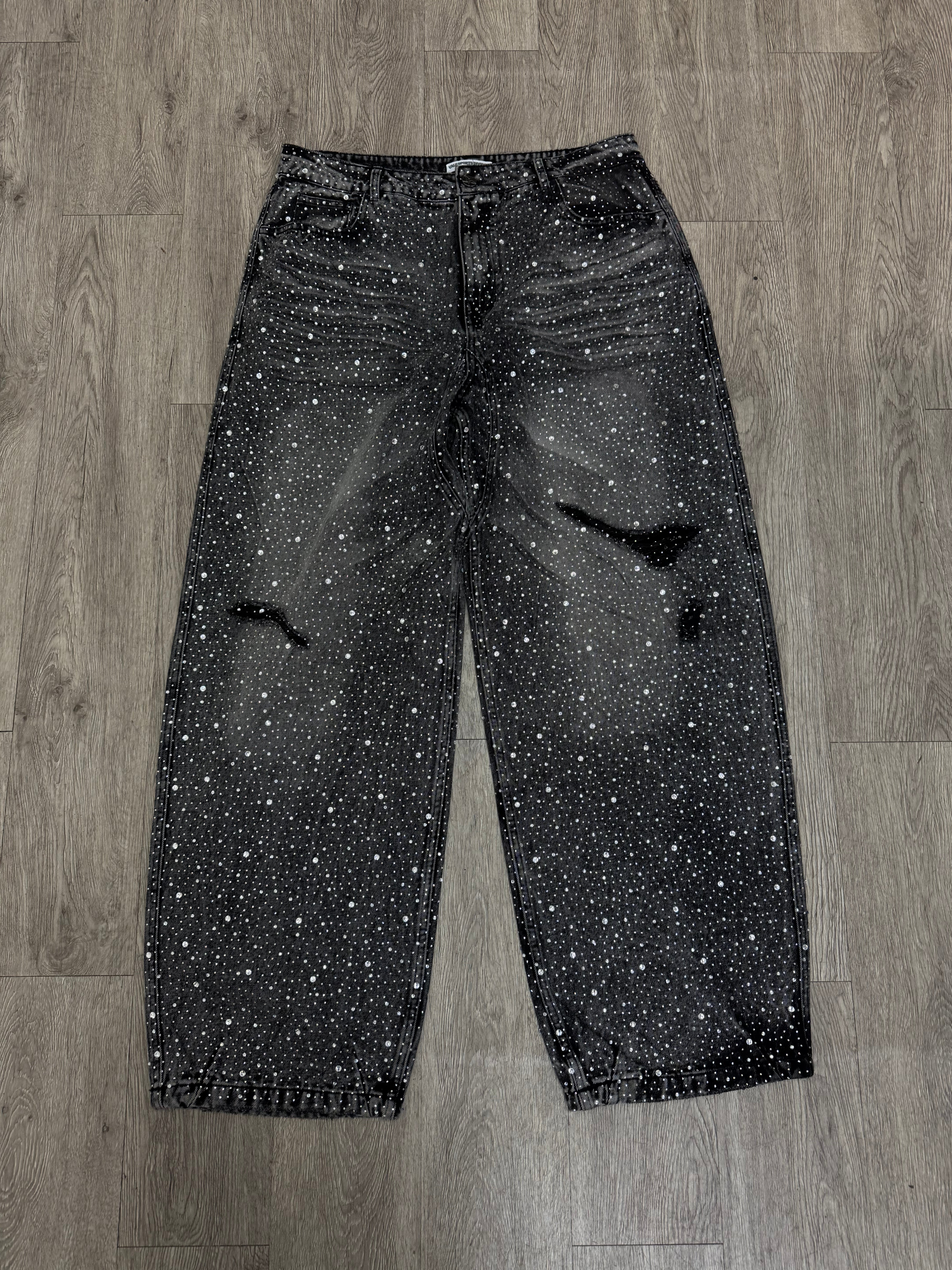 Vale Black Wash Crystal Jeans