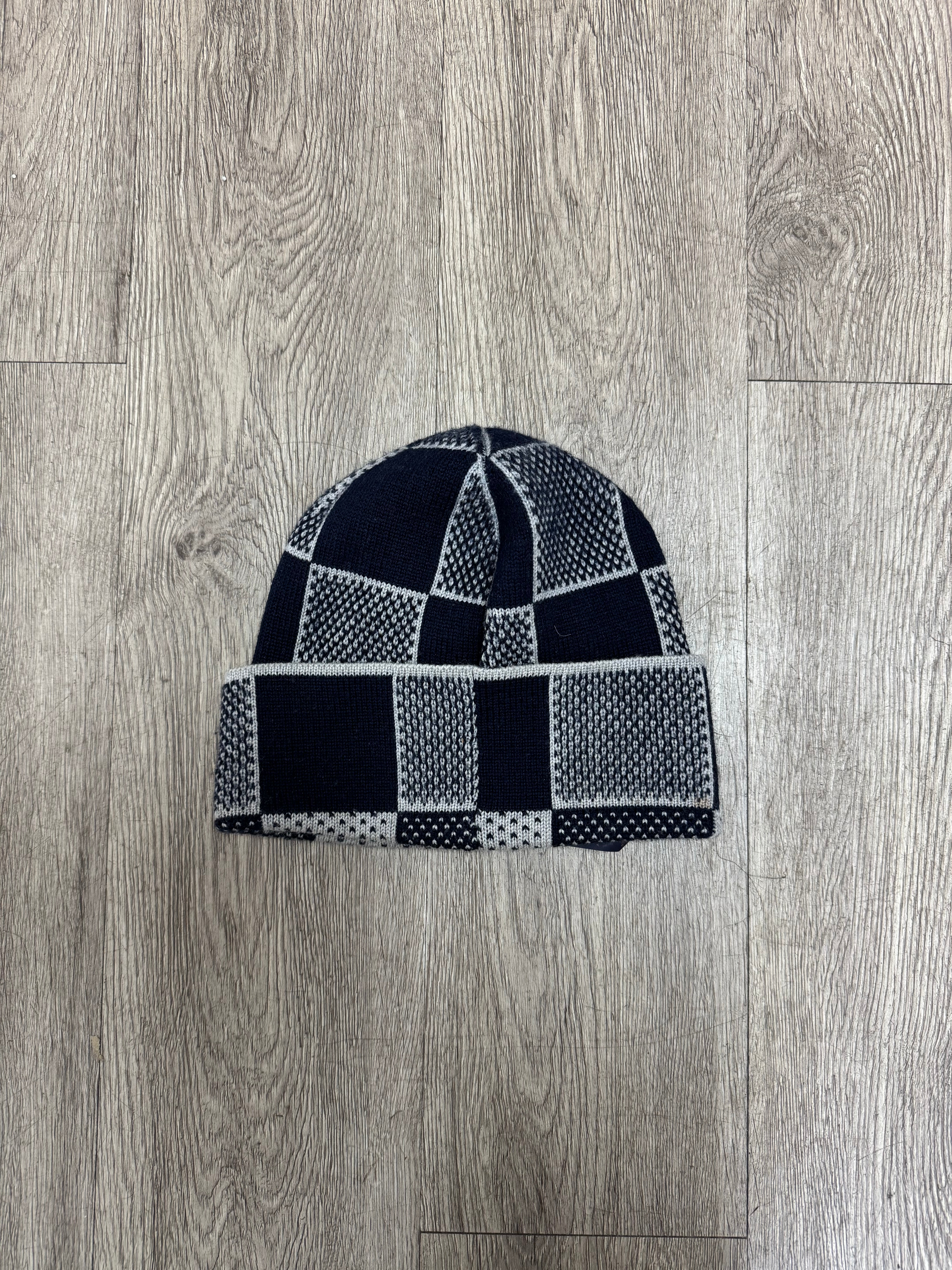 Louis Vuitton Navy Damier Marque Beanie