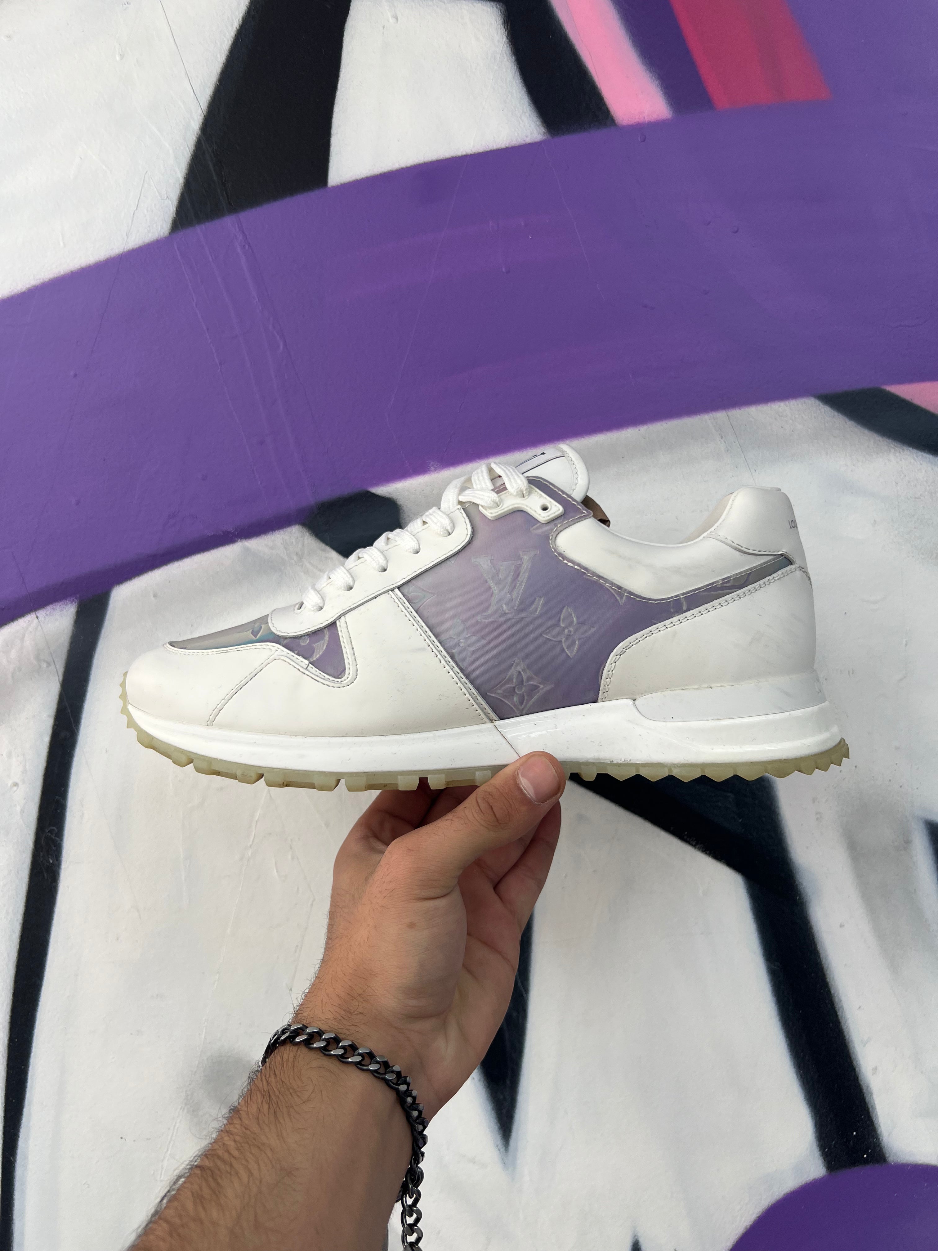 Louis Vuitton White Monochrome Runaway Sneakers
