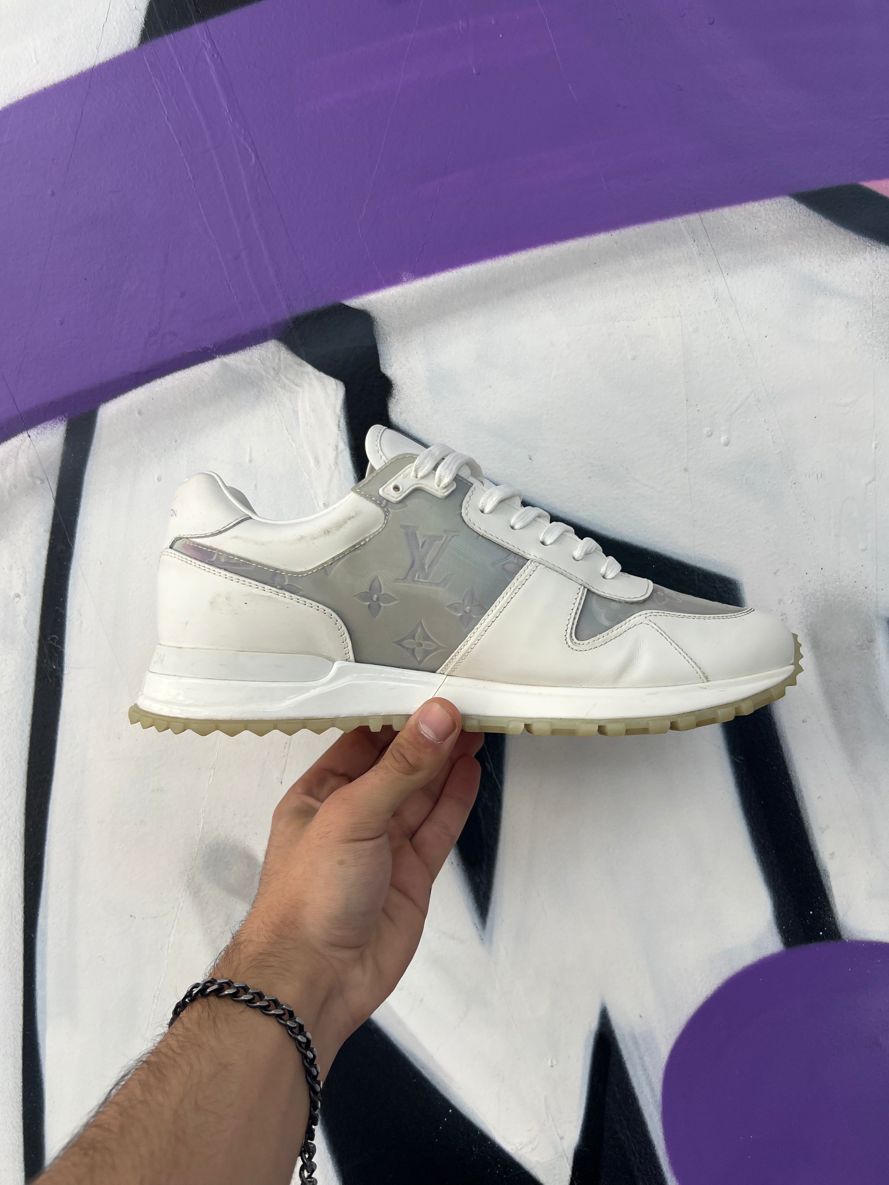 Louis Vuitton White Monochrome Runaway Sneakers