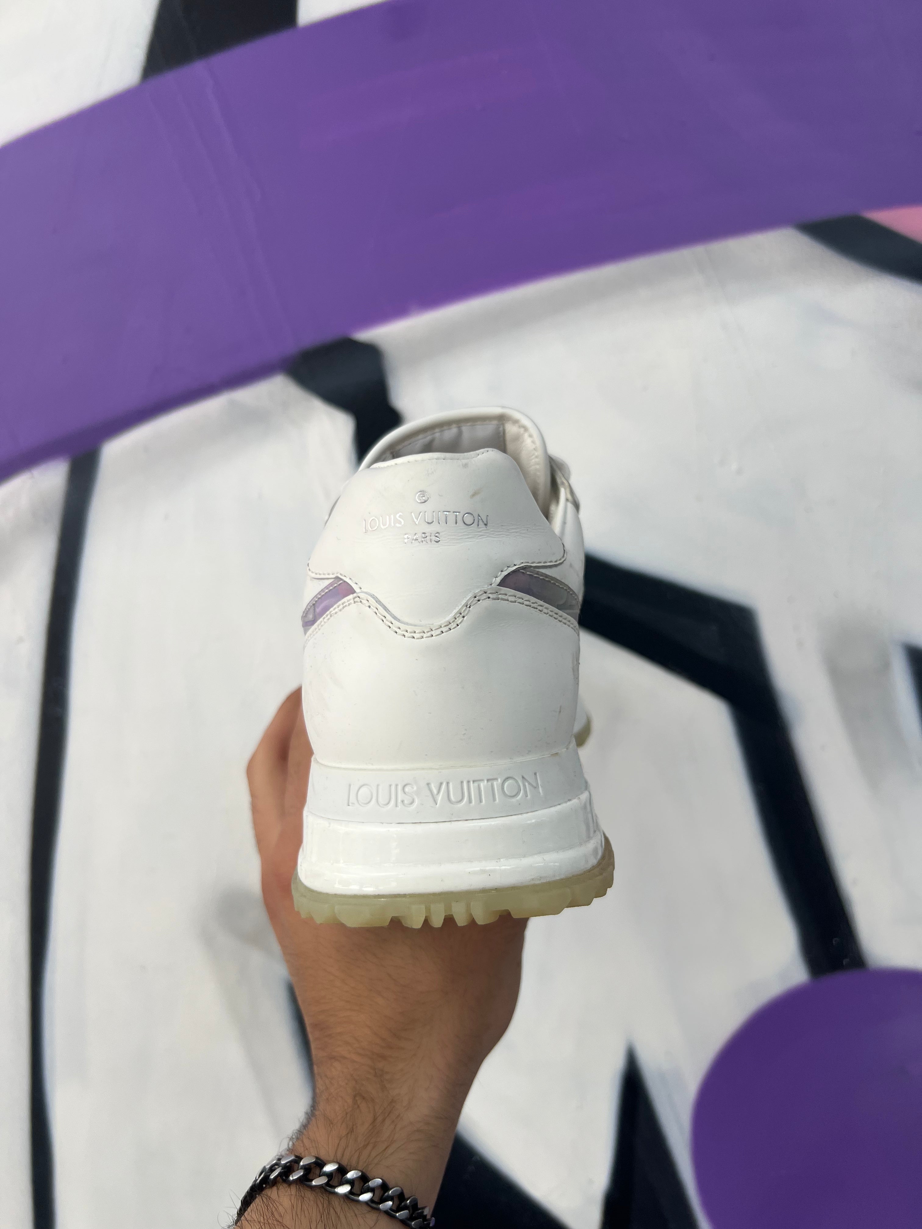 Louis Vuitton White Monochrome Runaway Sneakers