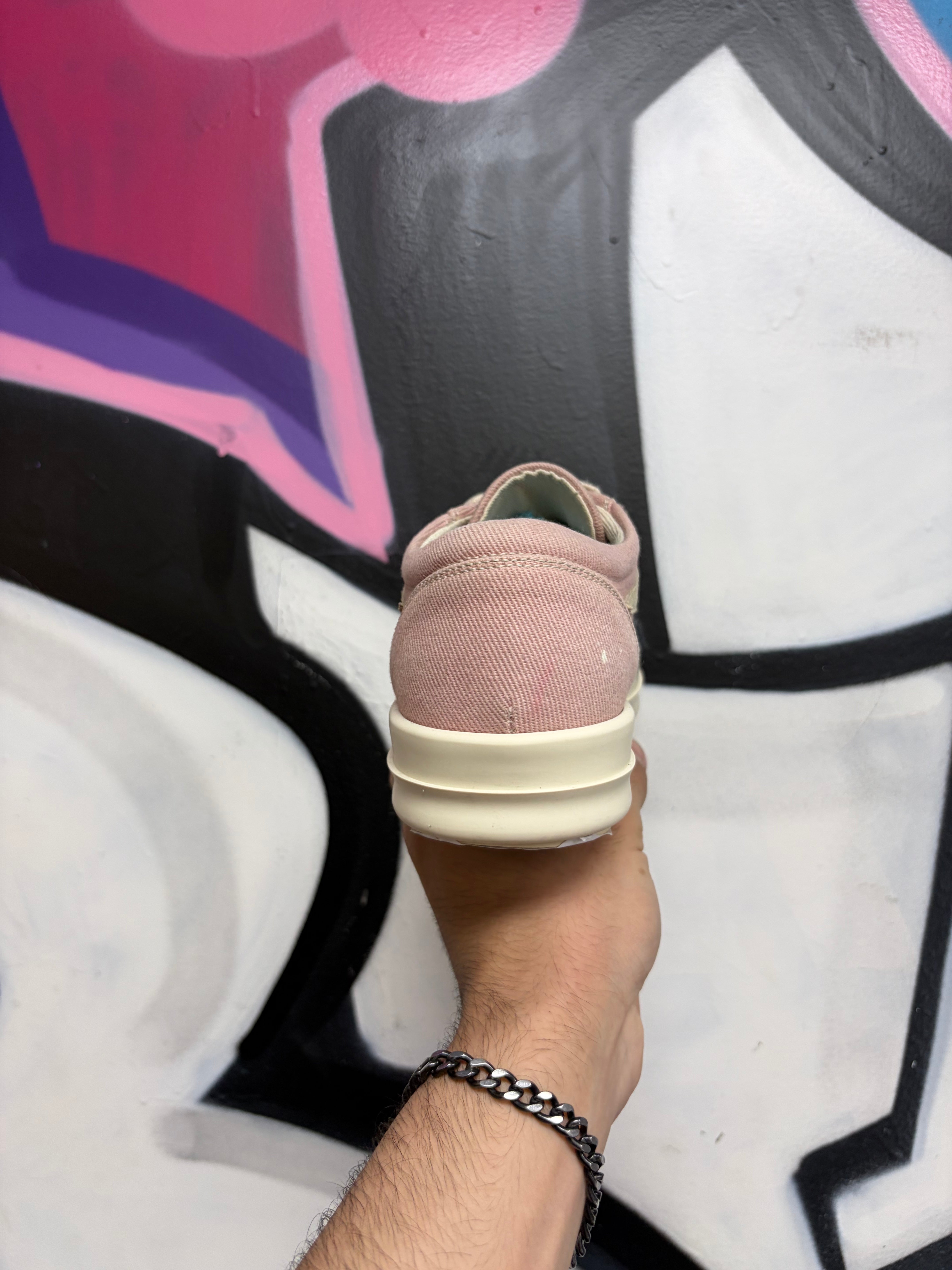 Rick Owens Pink Vintage Low Sneakers