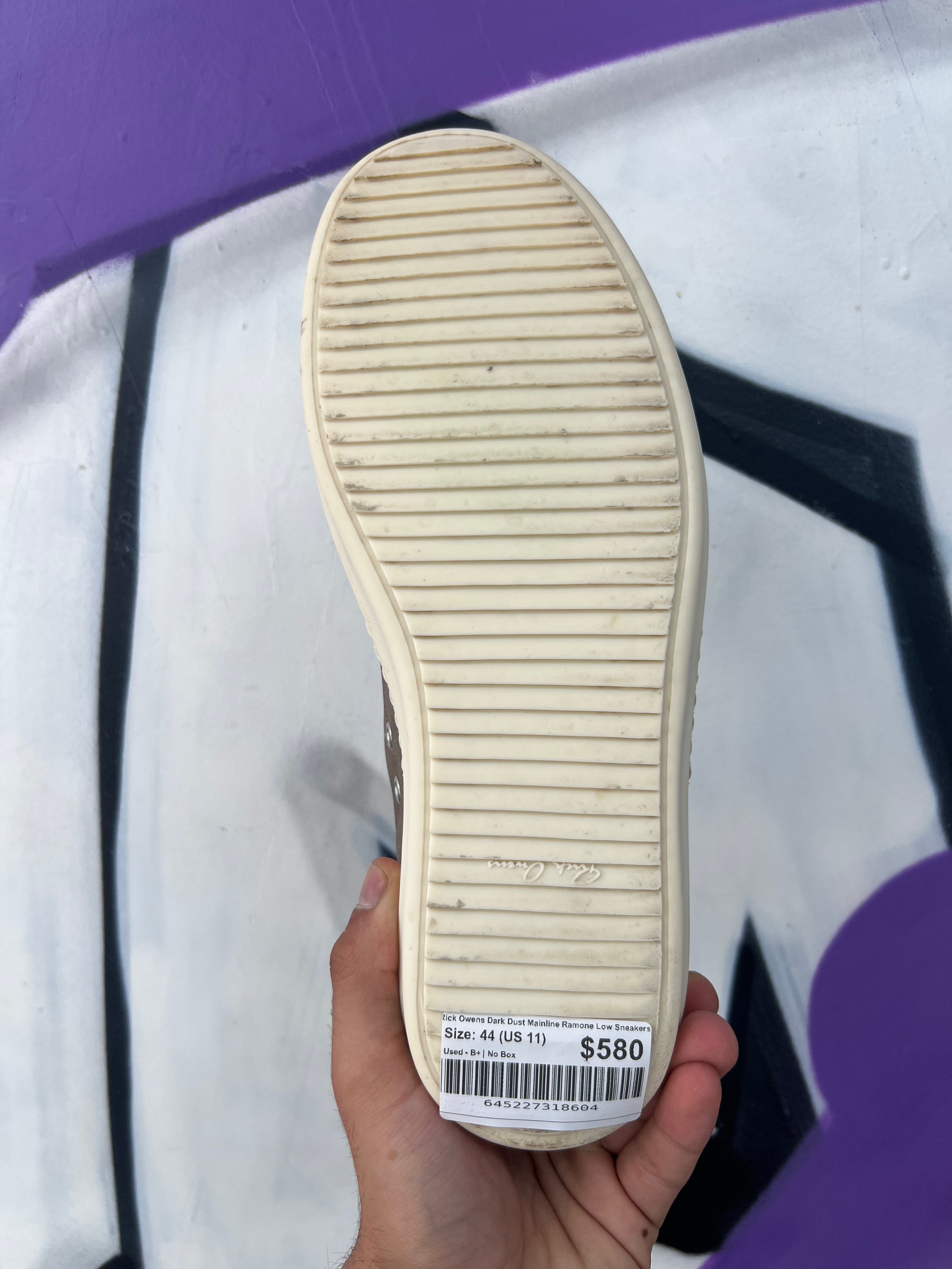 Rick Owens Dark Dust Mainline Ramone Low Sneakers