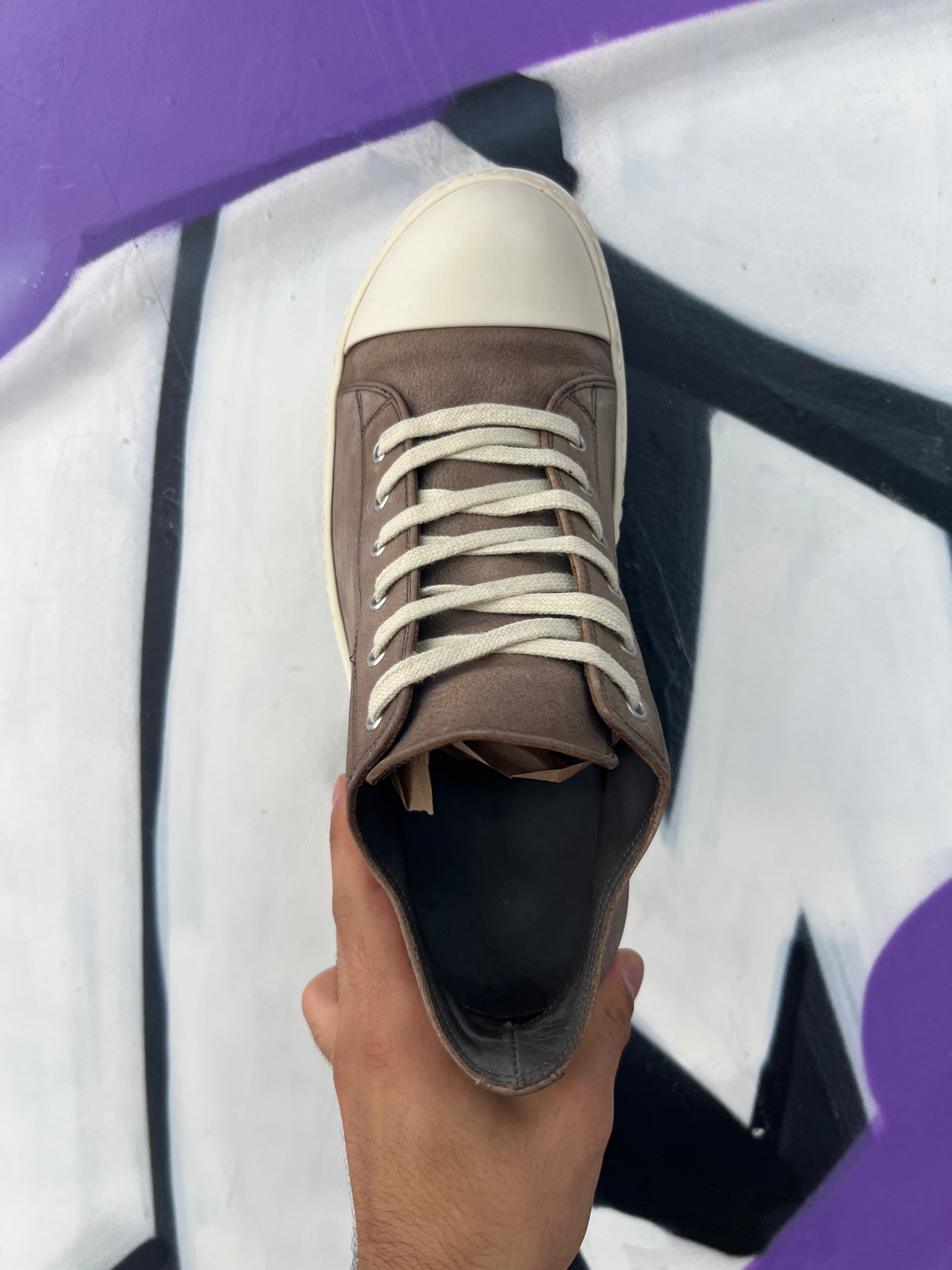 Rick Owens Dark Dust Mainline Ramone Low Sneakers