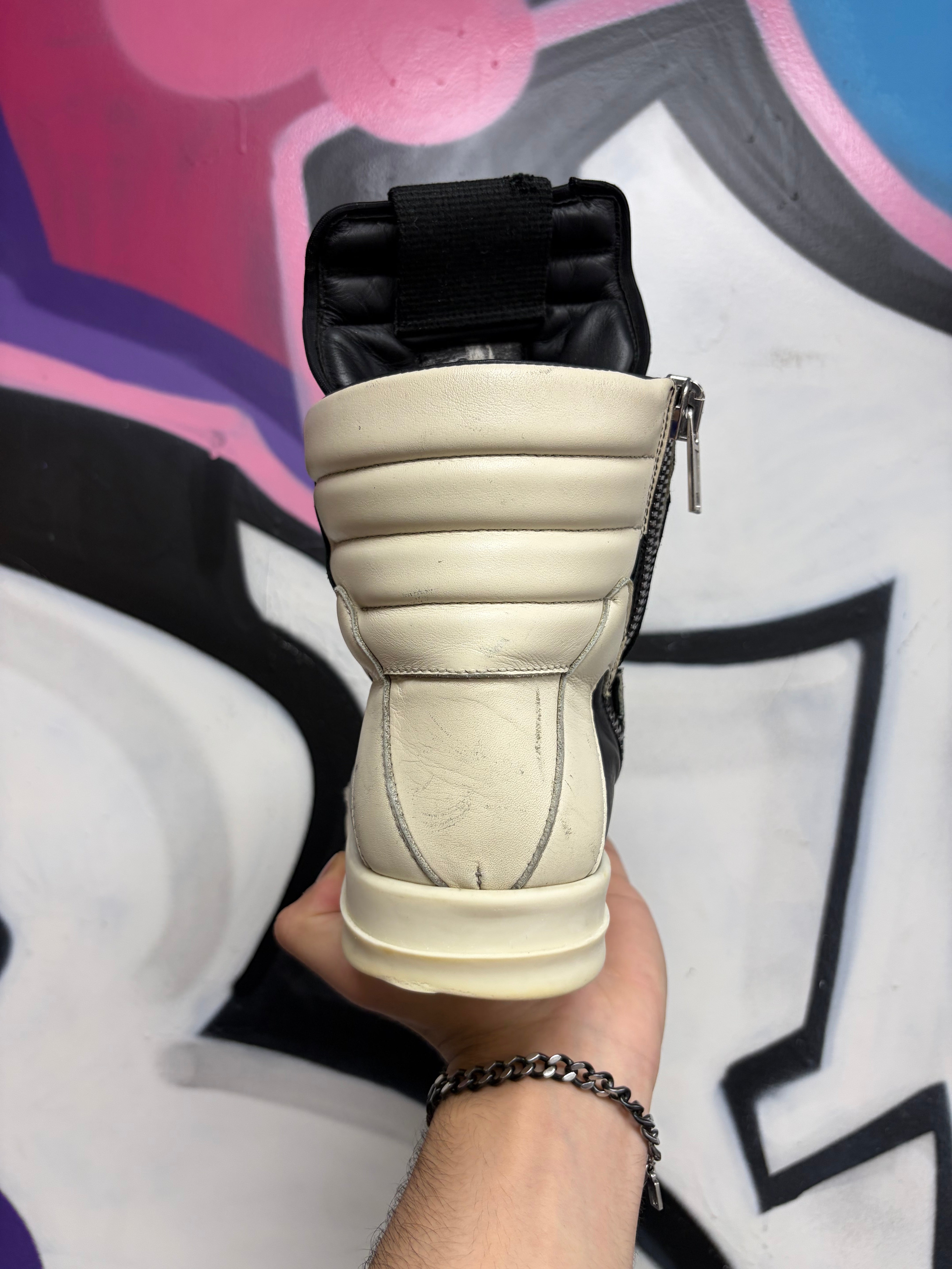 Rick Owens Black Geobasket Sneakers