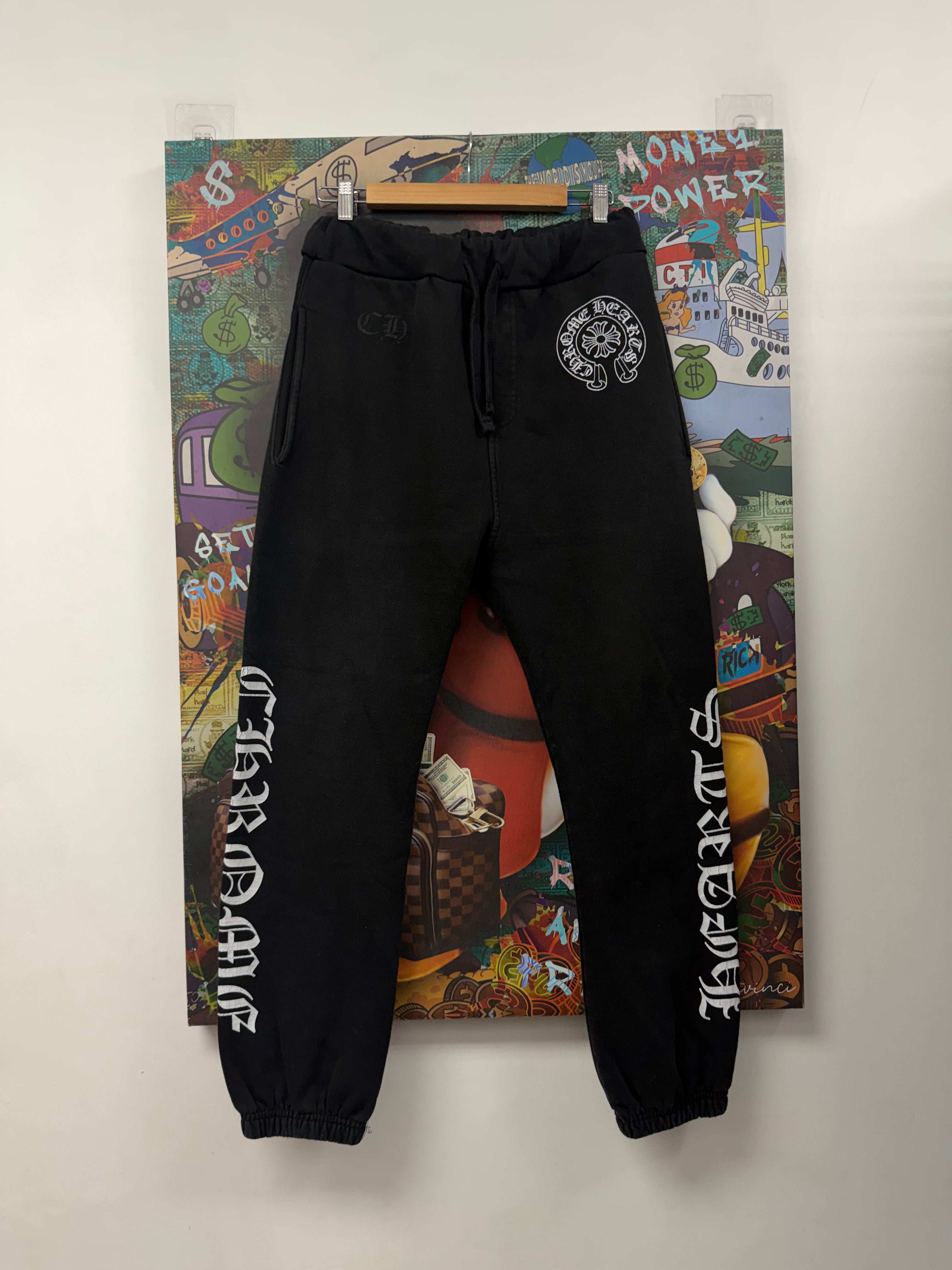 Chrome Hearts Black Horseshoe Sweats