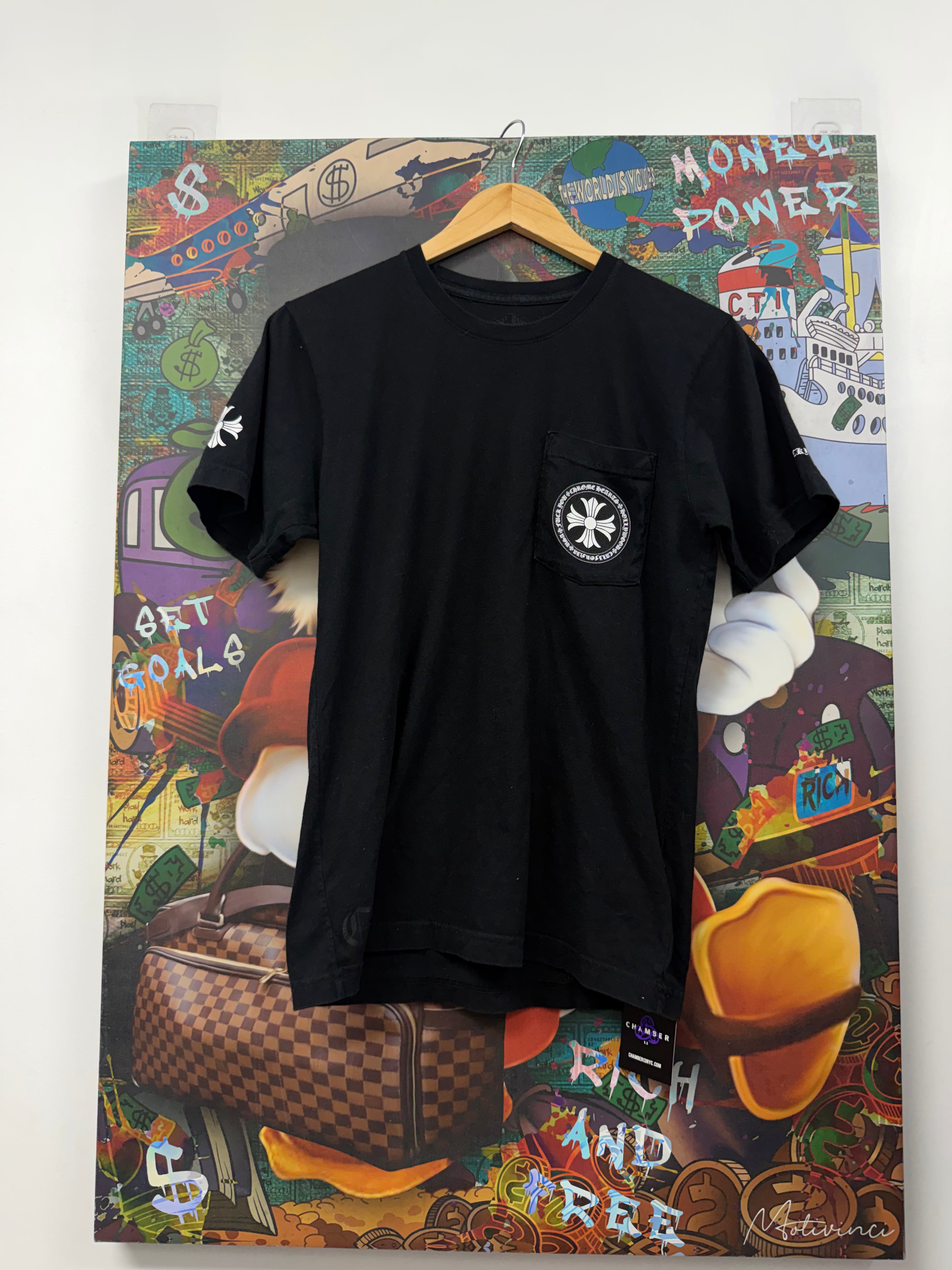 Chrome Hearts Black White Plus Logo Tee