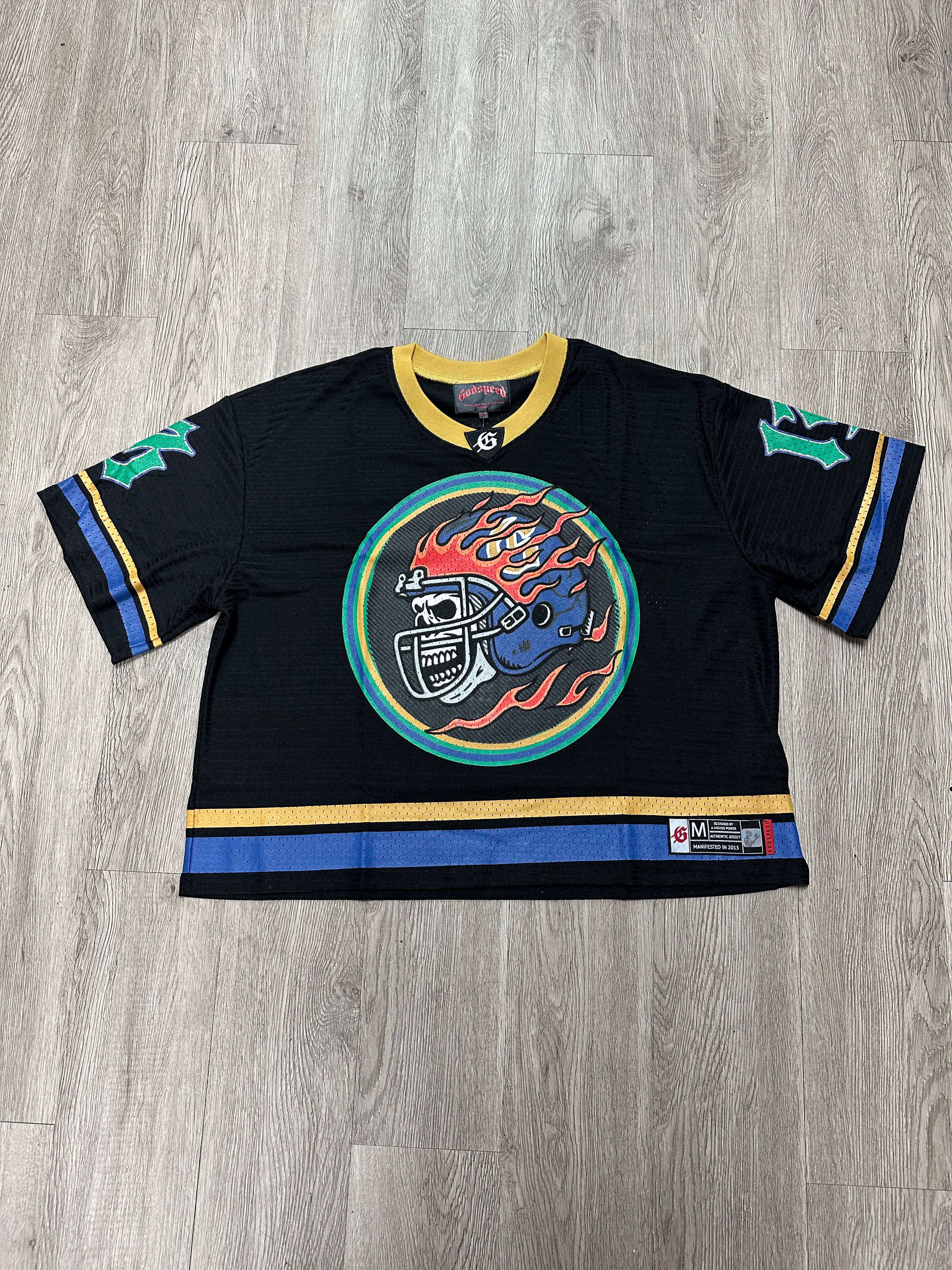 Godspeed "First Down" Black Yellow & Blue Jersey