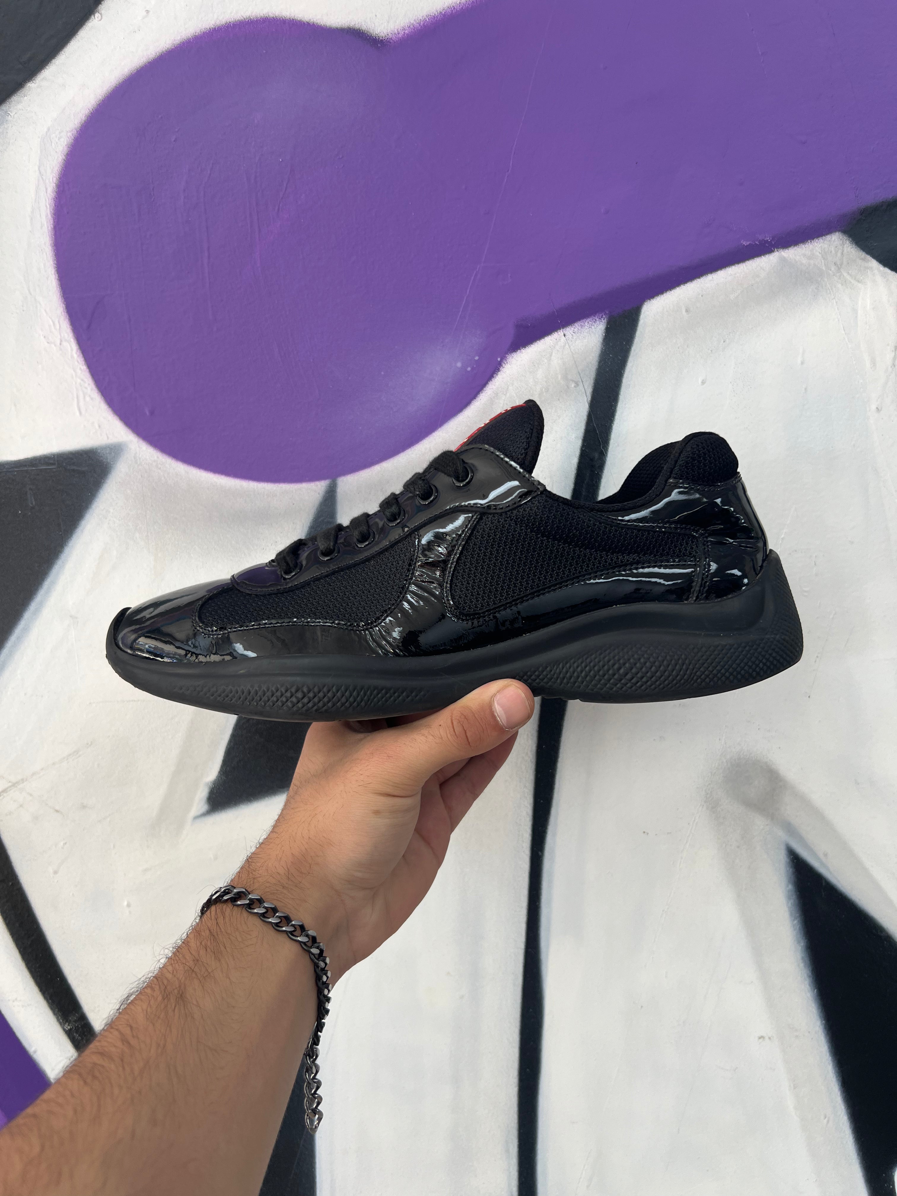 Prada Black Cups Sneakers