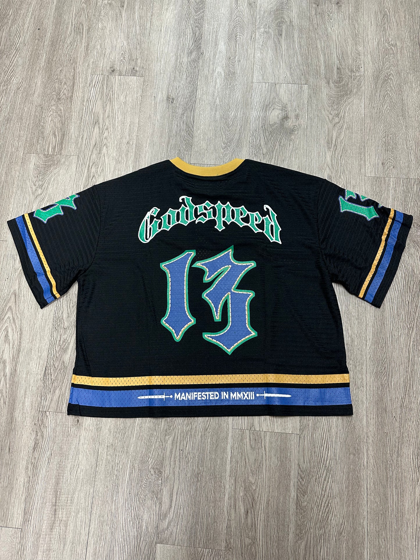 Godspeed "First Down" Black Yellow & Blue Jersey