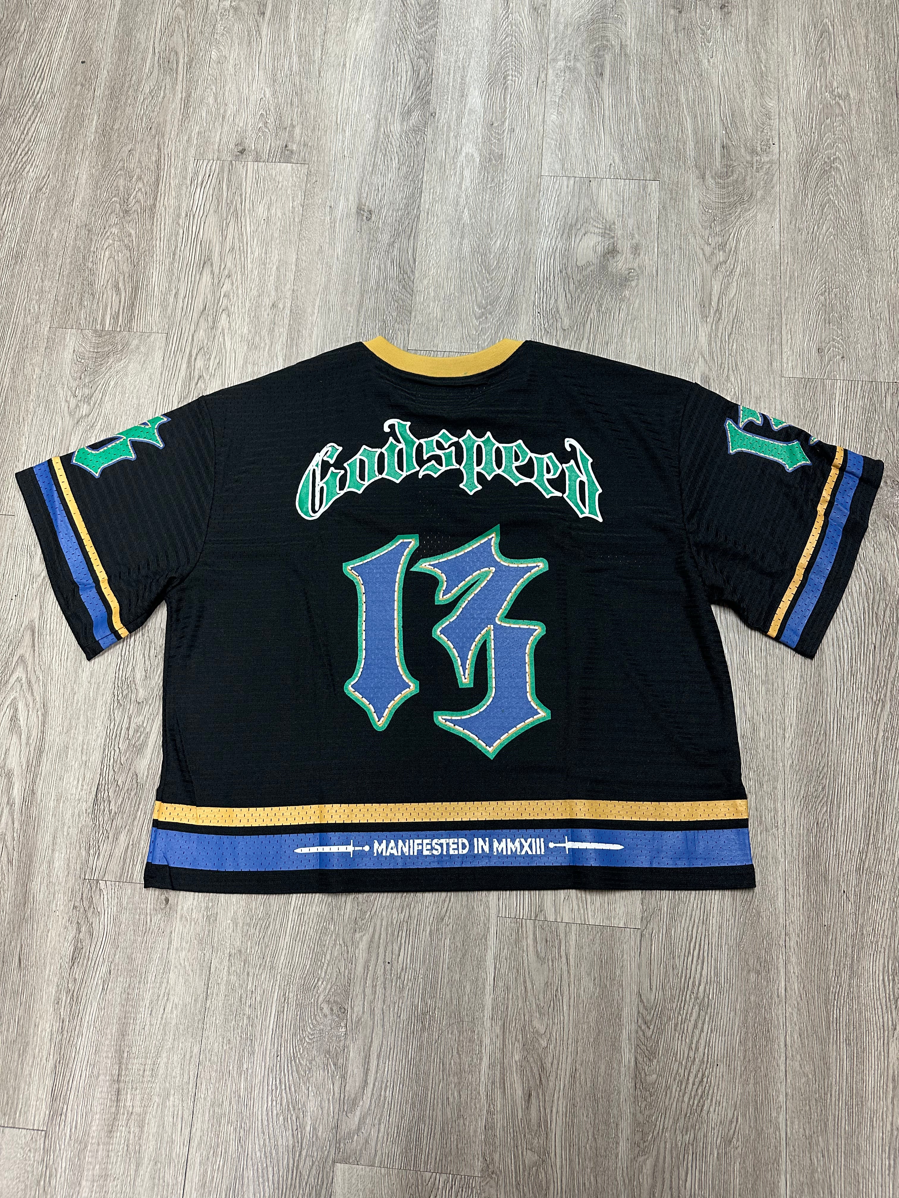 Godspeed "First Down" Black Yellow & Blue Jersey