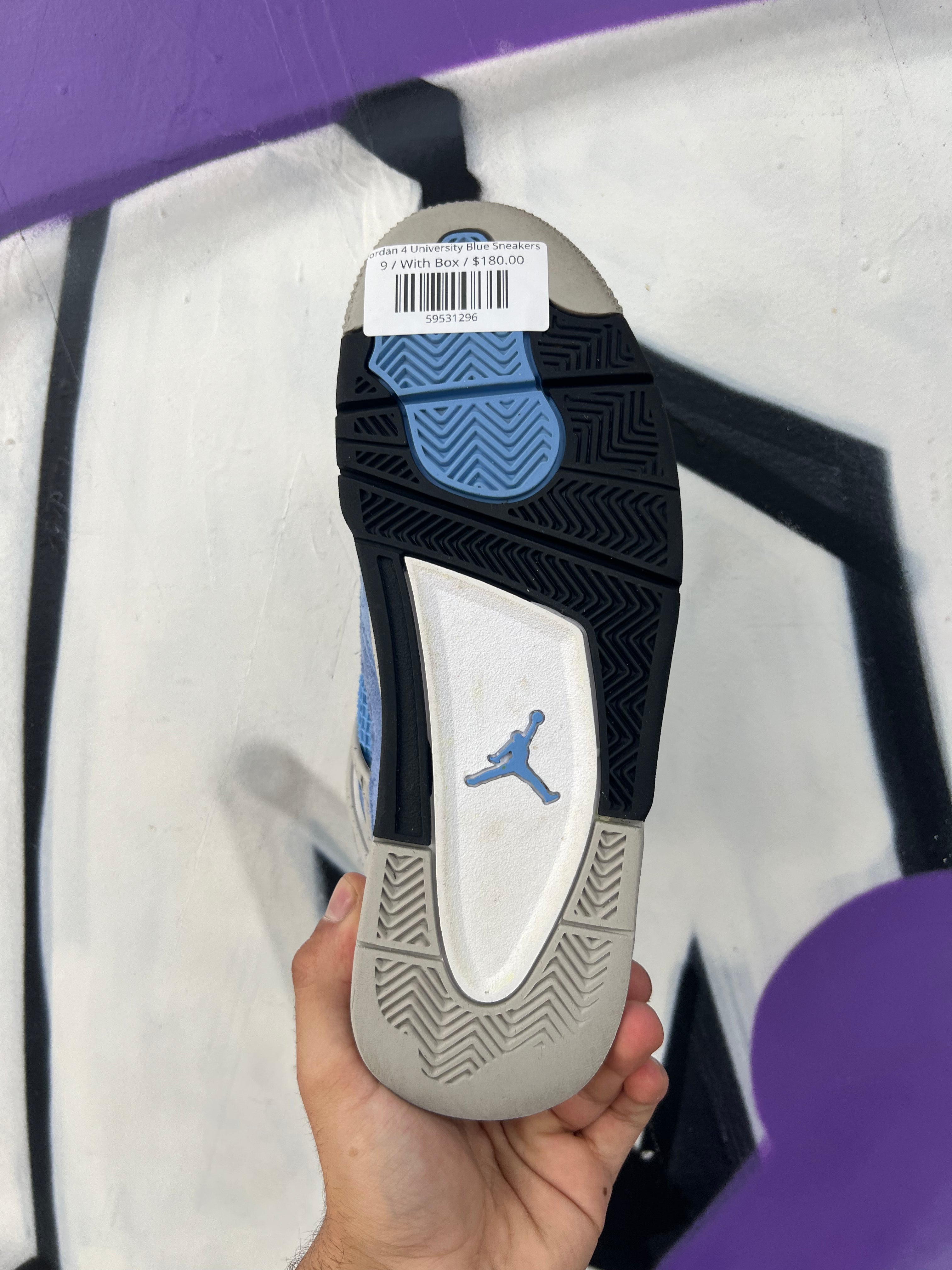 Jordan 4 University Blue Sneakers