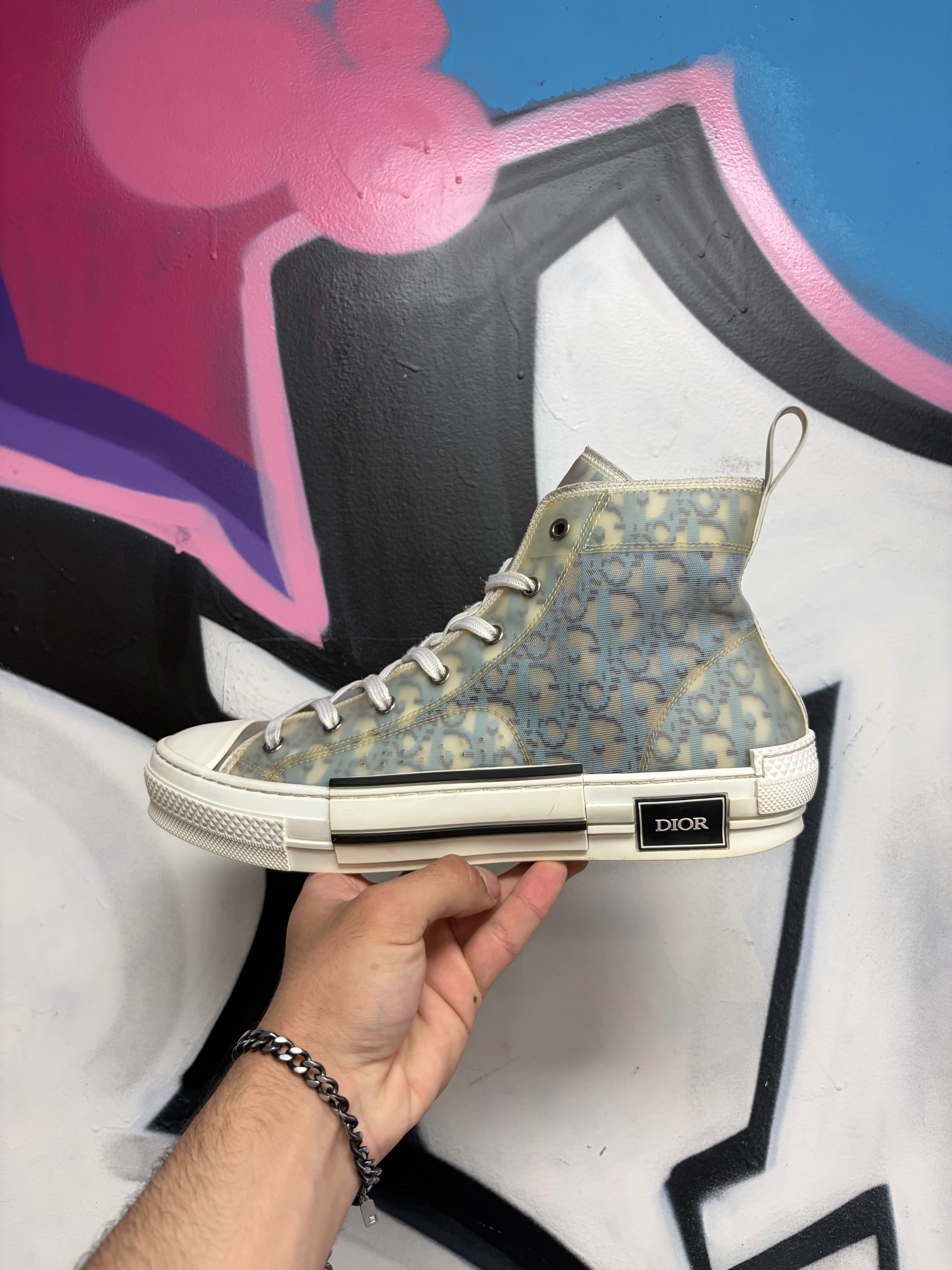 Dior B23 White Blue Sneakers