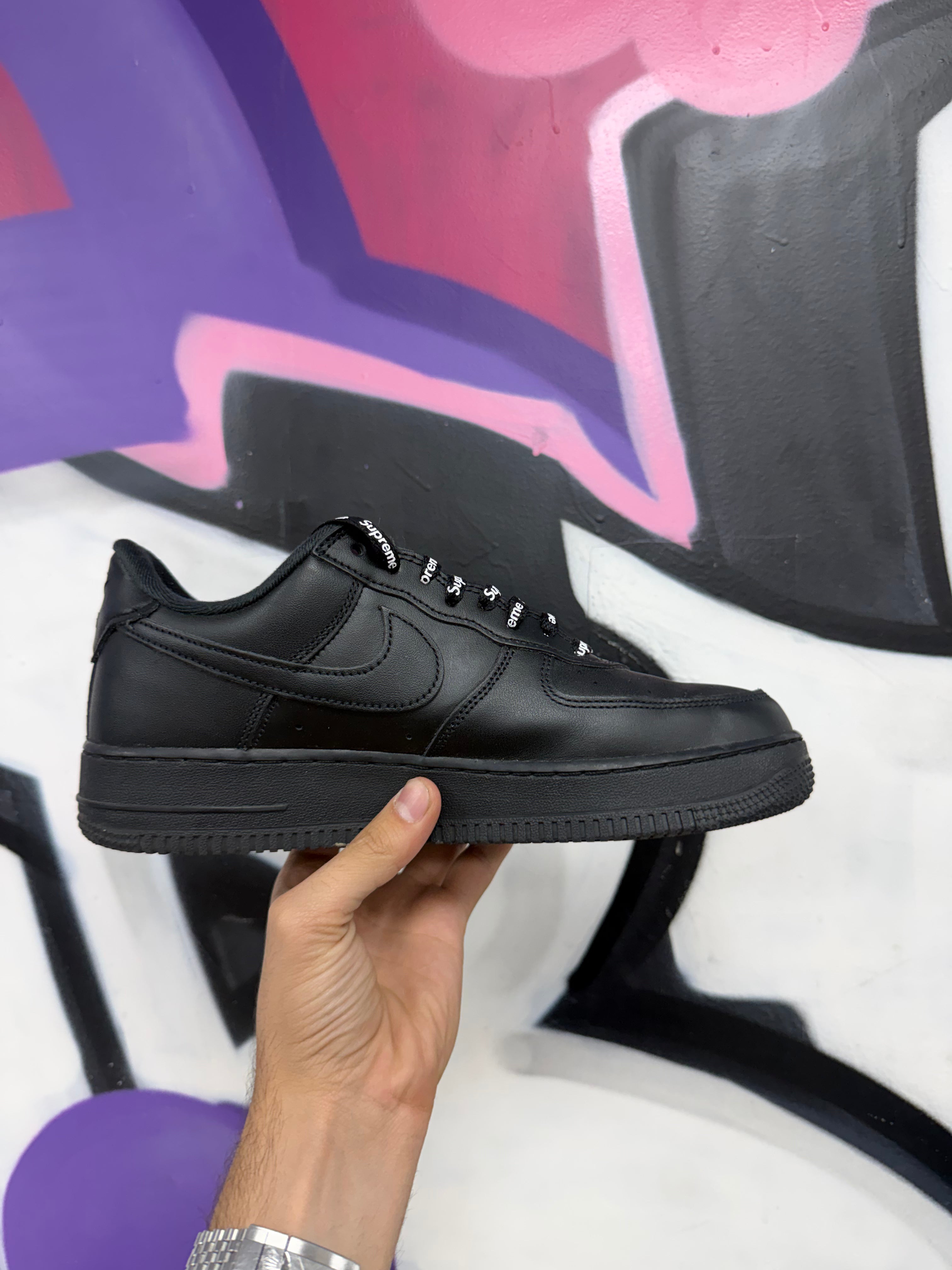 Nike Supreme AF1 Black Sneakers