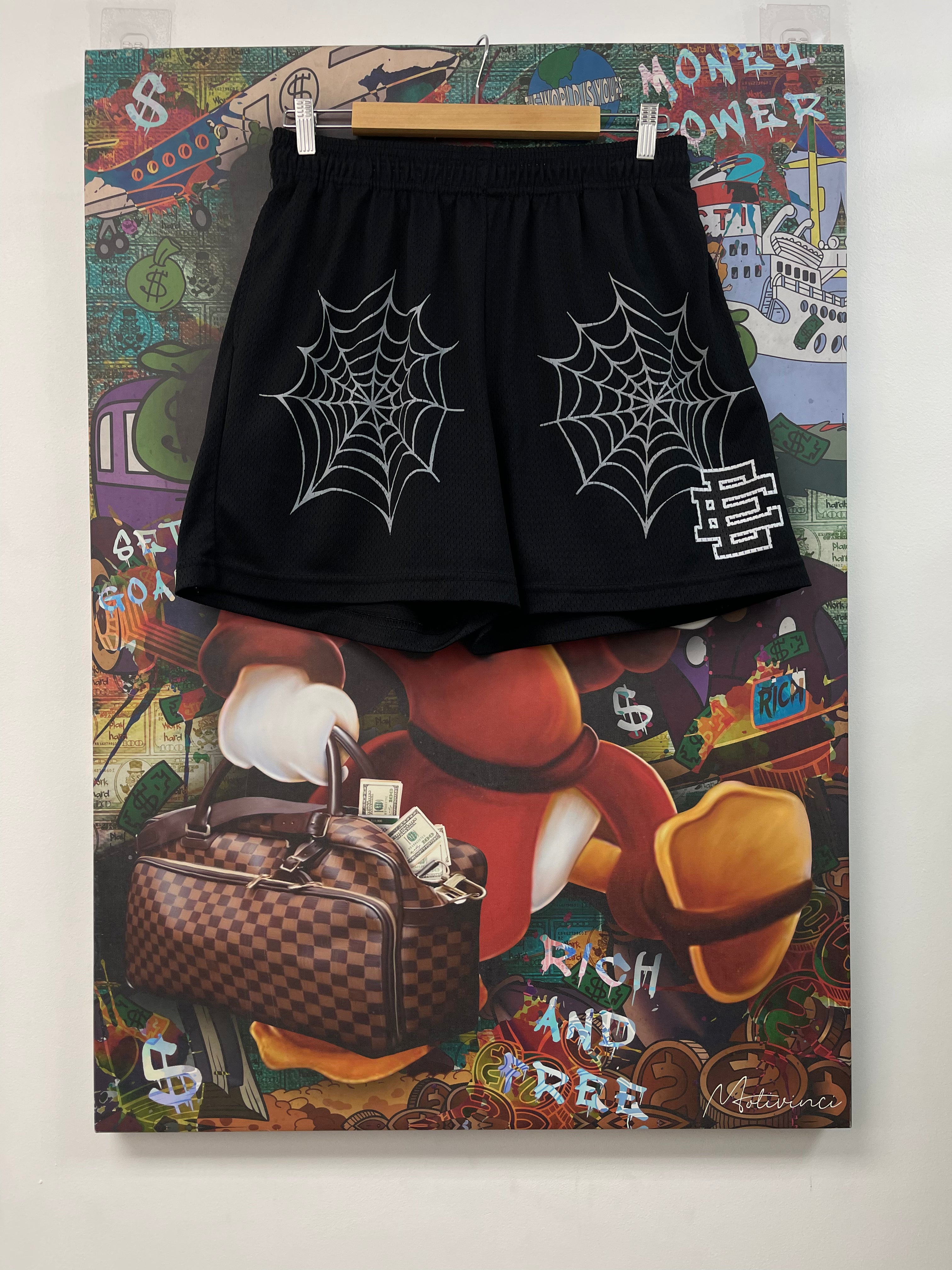 Eric Emanuel Black Spider Shorts
