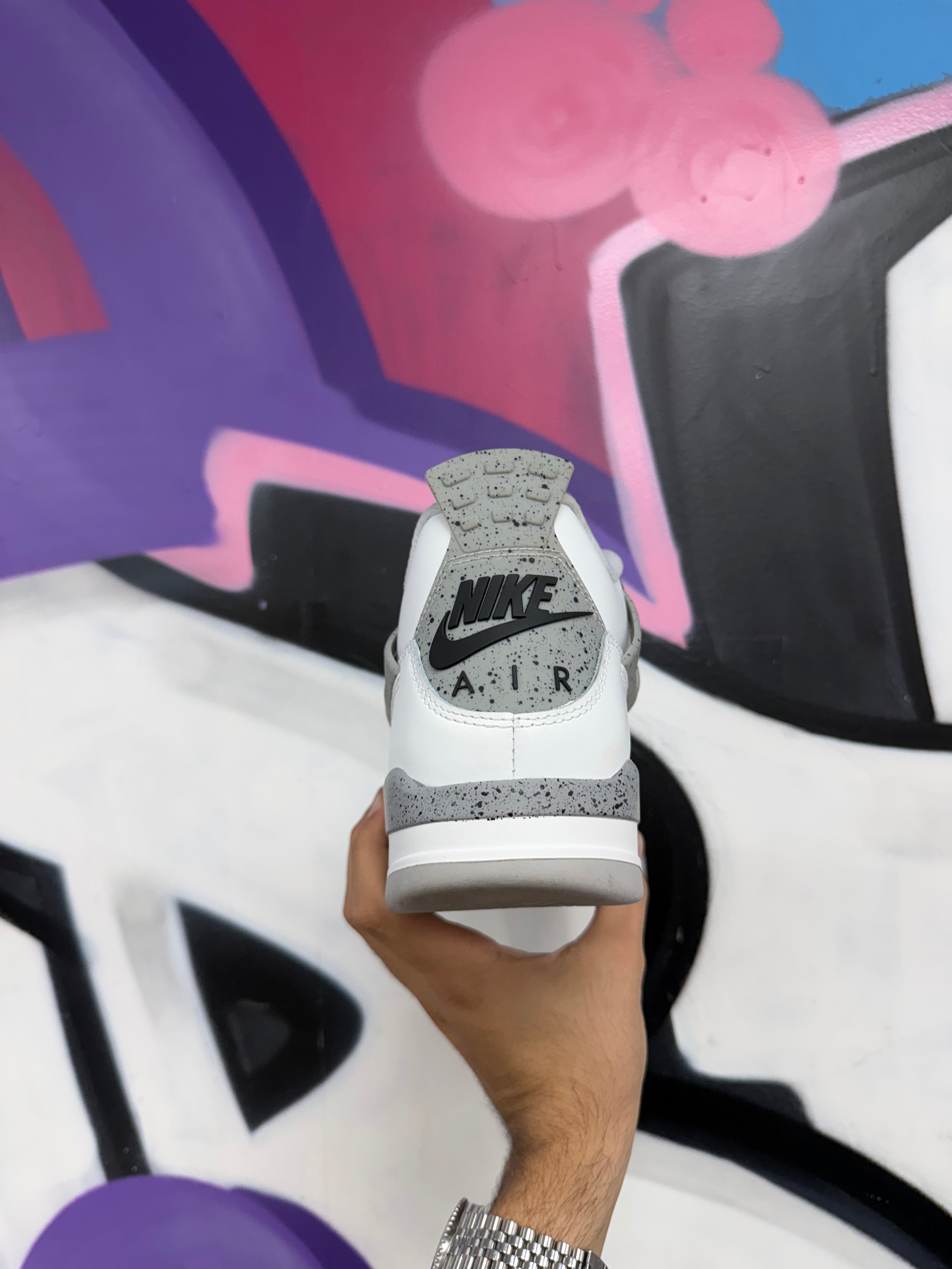 Jordan 4 White Cement Sneakers