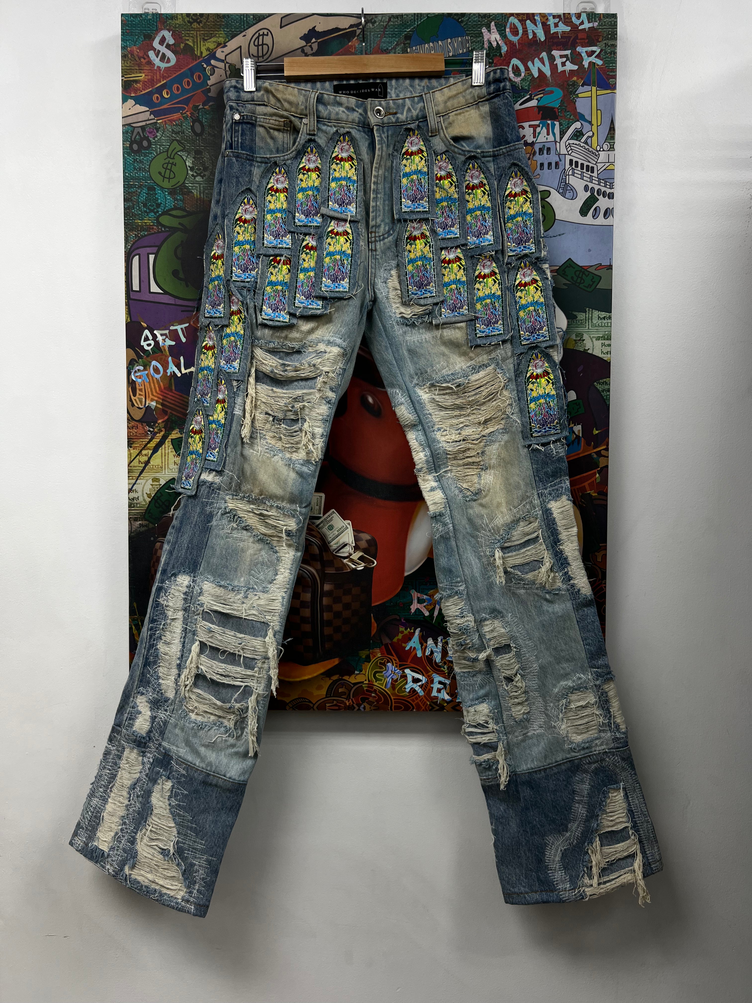 Who Decides War Light Wash Fusion Jeans