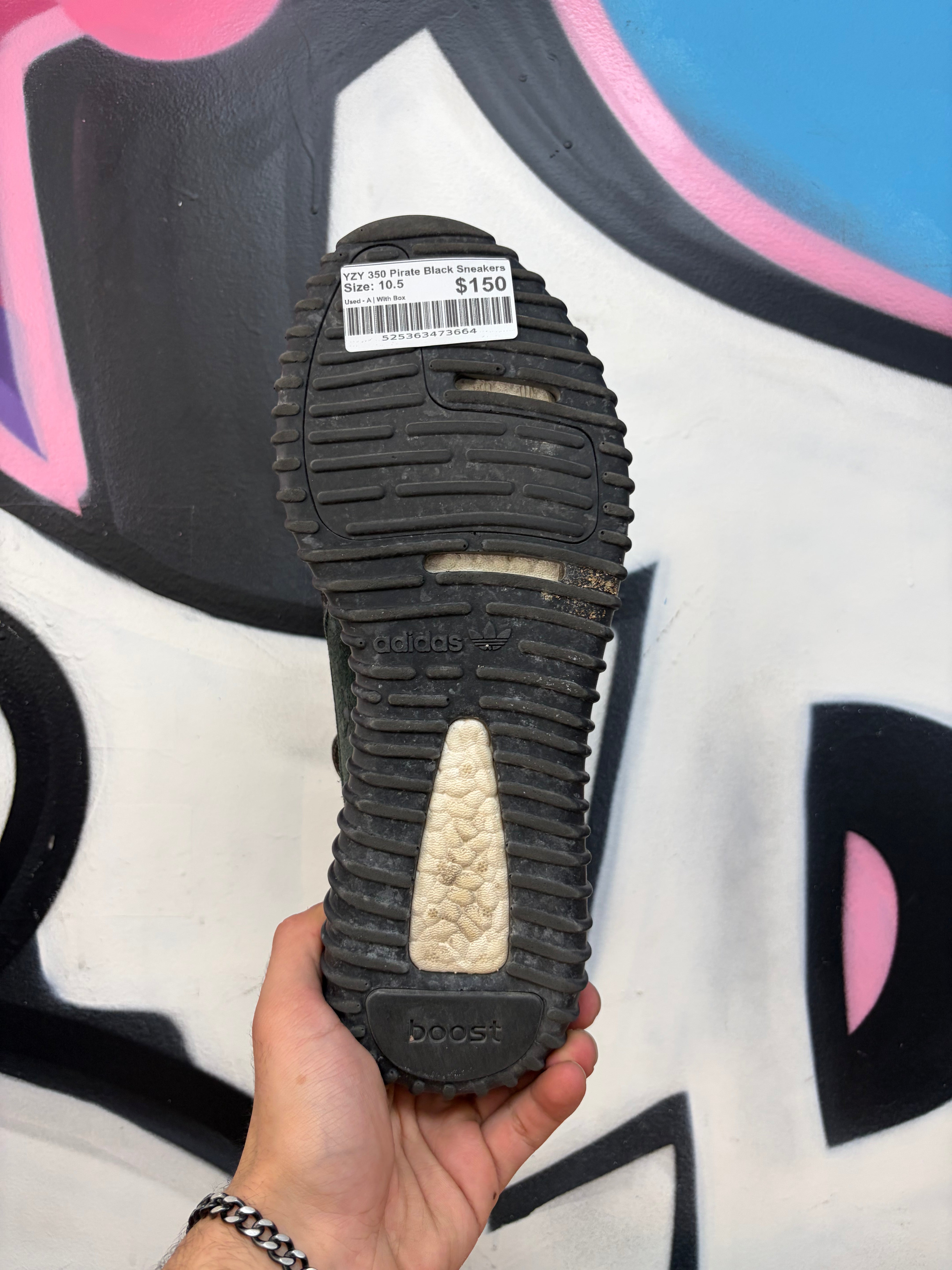 YZY 350 Pirate Black Sneakers