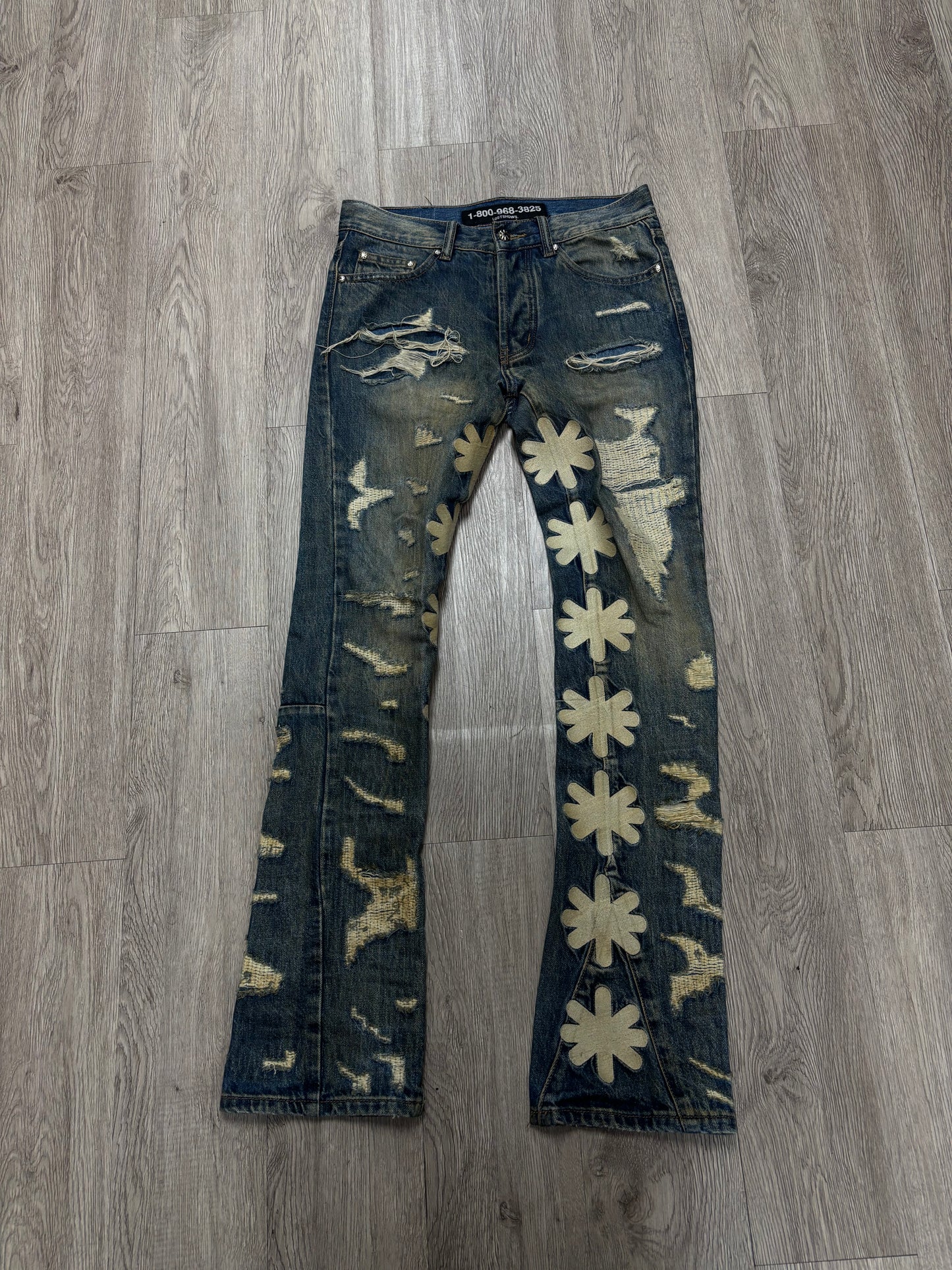LostSHDWS DSTRY Denim Bone Jeans