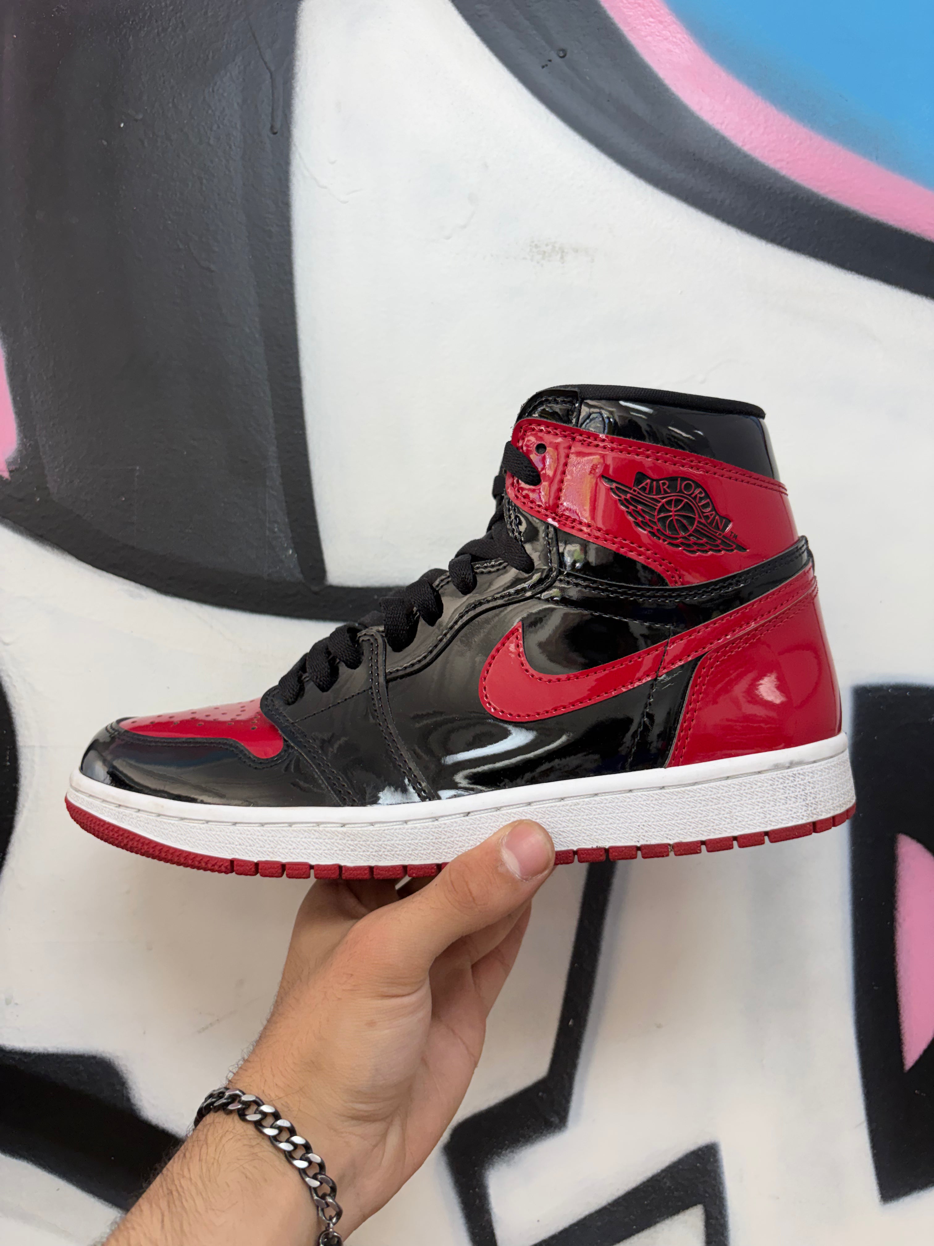 Jordan 1 Patent Bred Sneakers