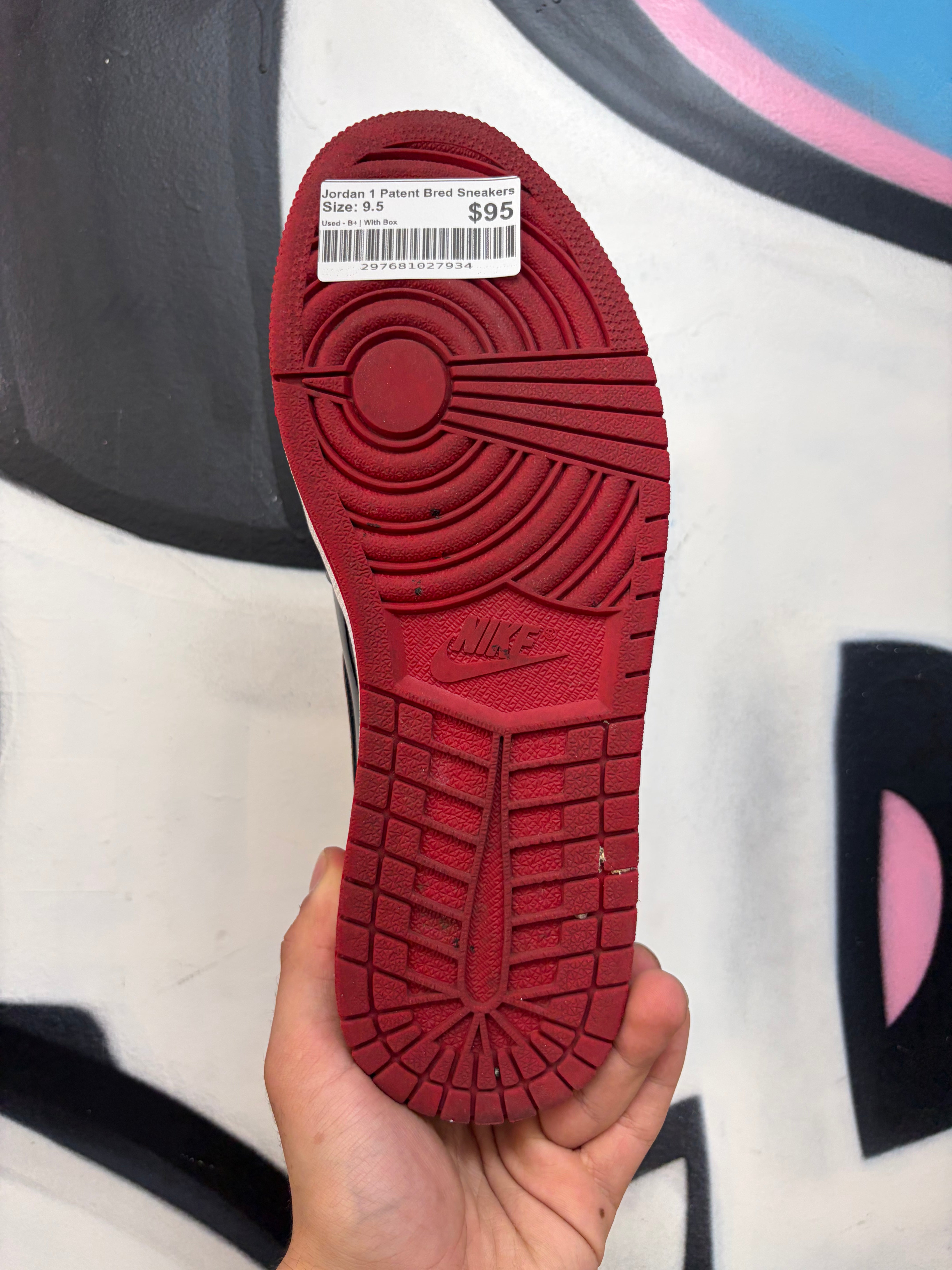Jordan 1 Patent Bred Sneakers