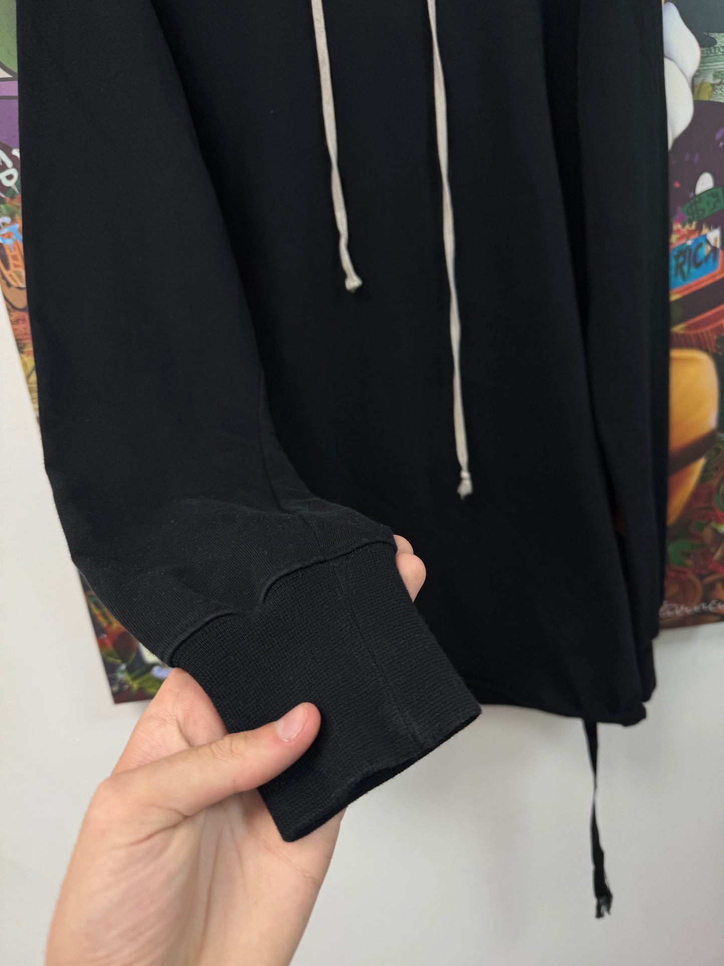 Rick Owens Black Hoodie