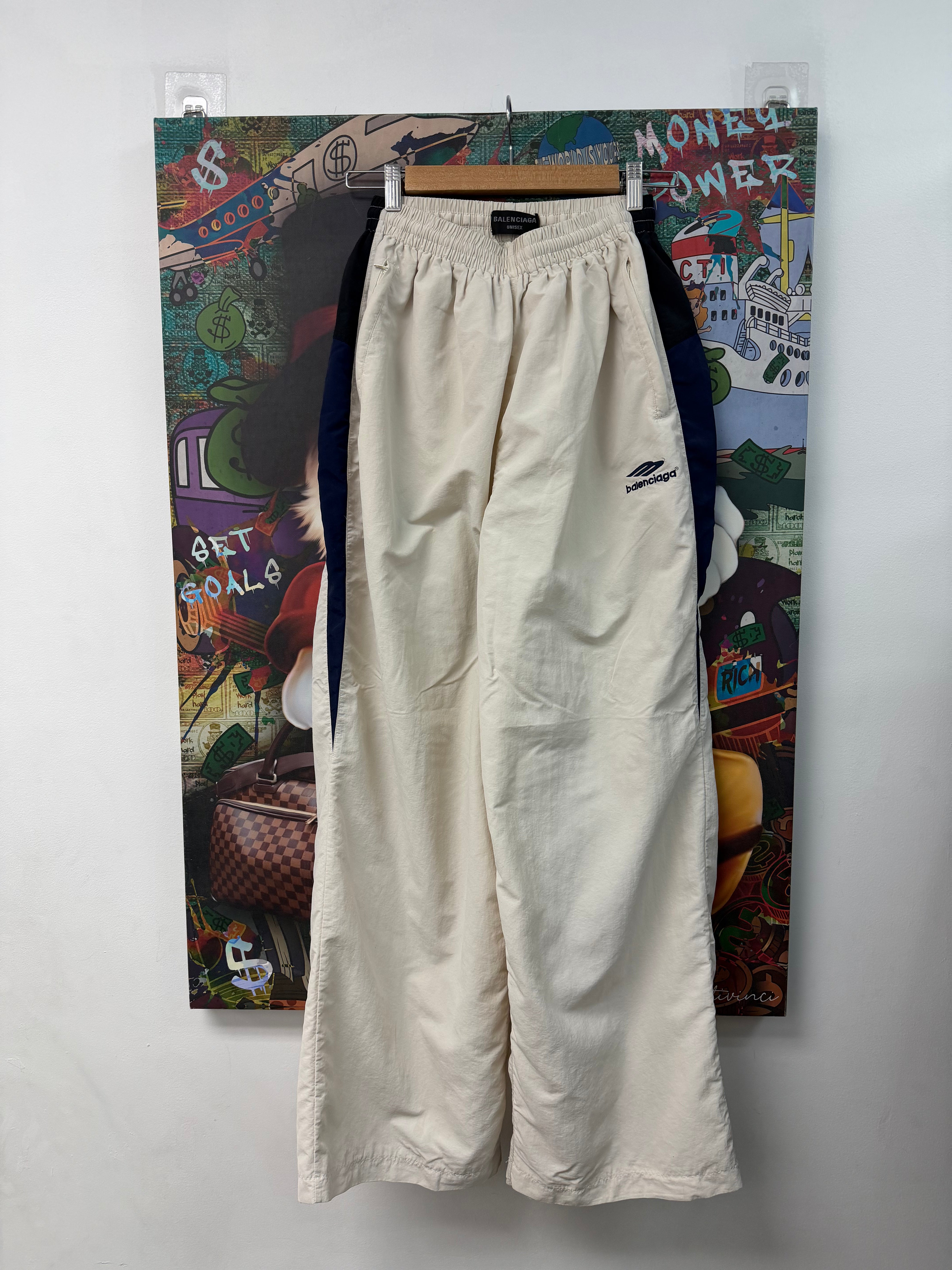 Balenciaga Navy White Track Pants