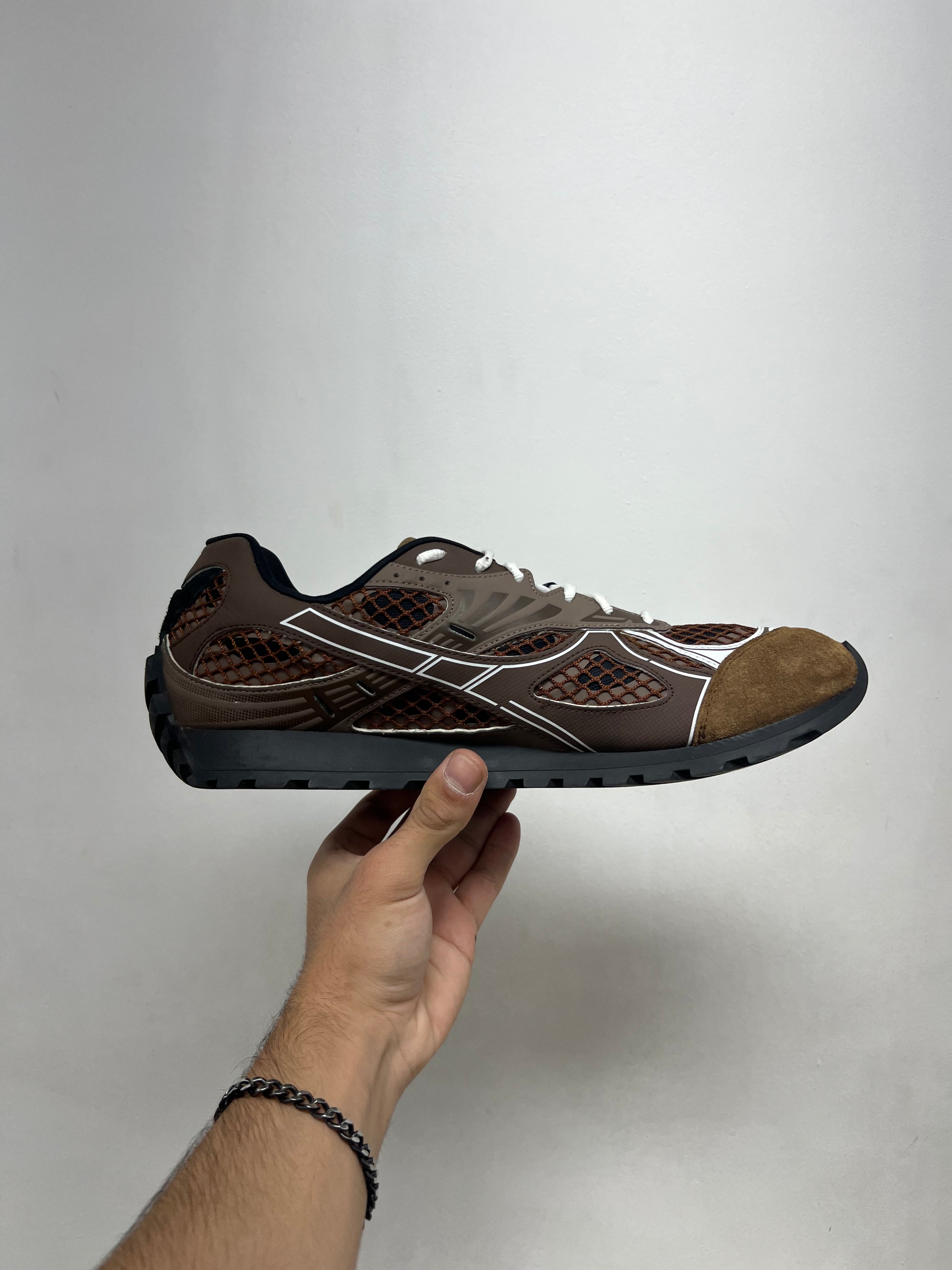 Bottega Veneta Brown Suede Orbits Sneakers
